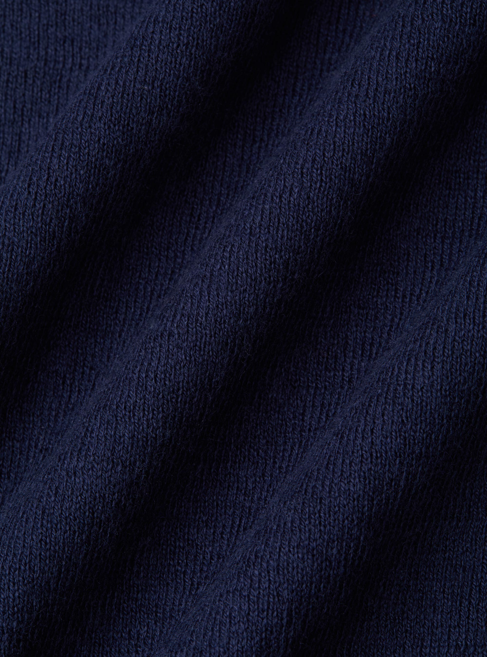 Polo in maglia di cotone e cashmere, INCHIOSTRO