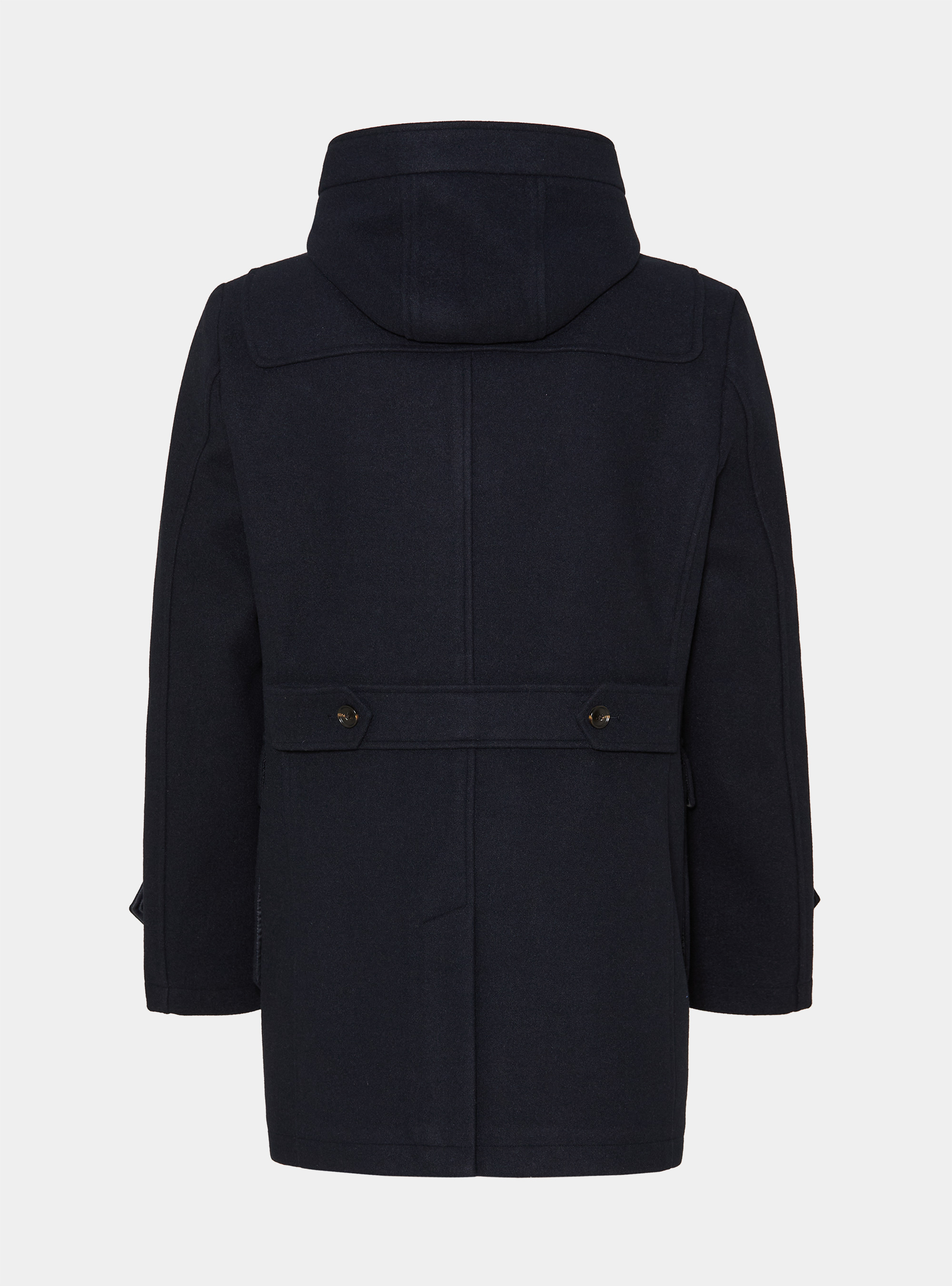 Basic wool-blend Montgomery, NAVY BLUE