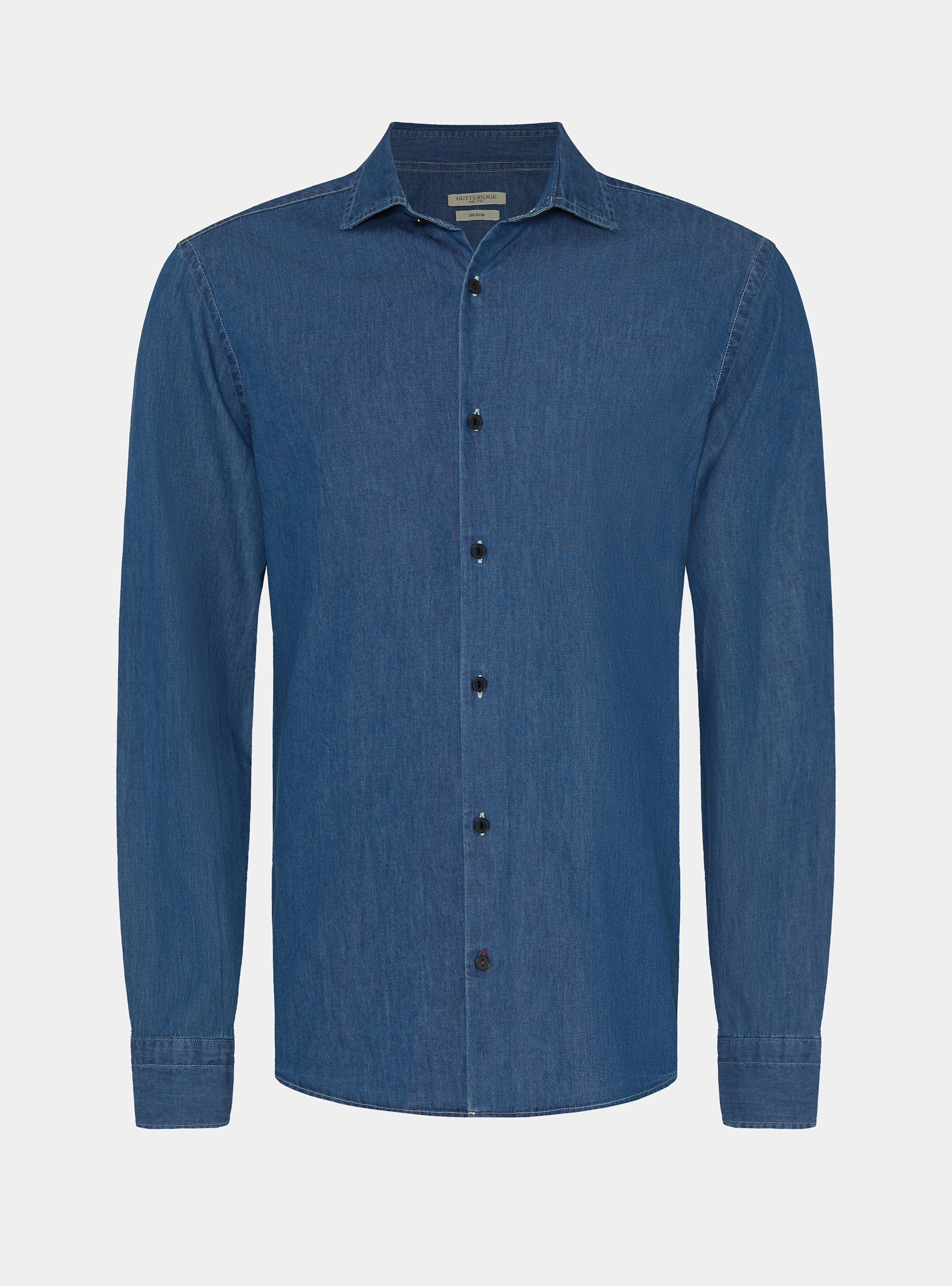 Camisa vaquera, AZUL MEDIO