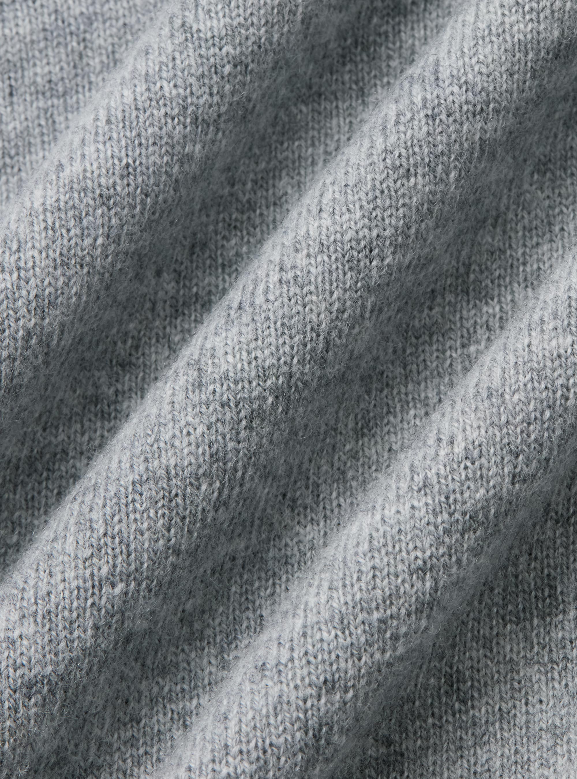 Merino wool V-neck sweater, GRIGIO MELANGE 0151C