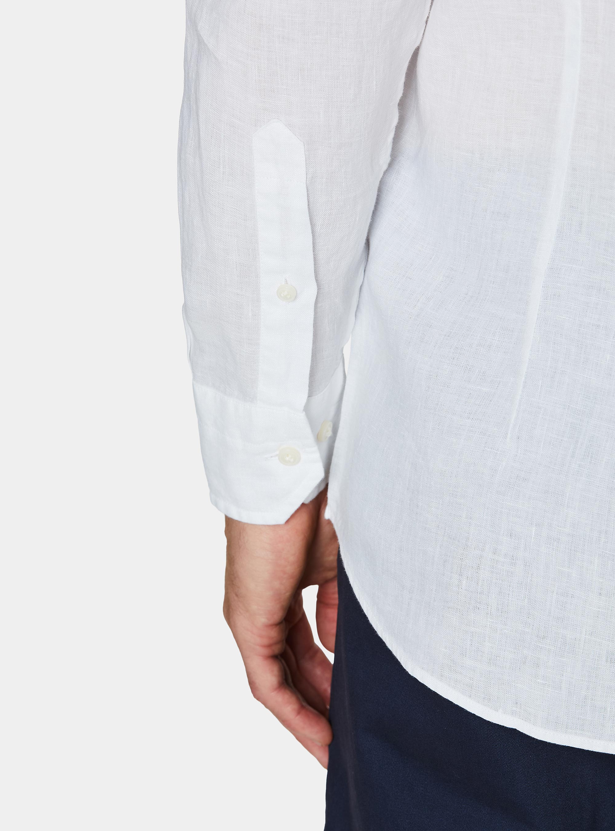 Pure linen shirt, WHITE