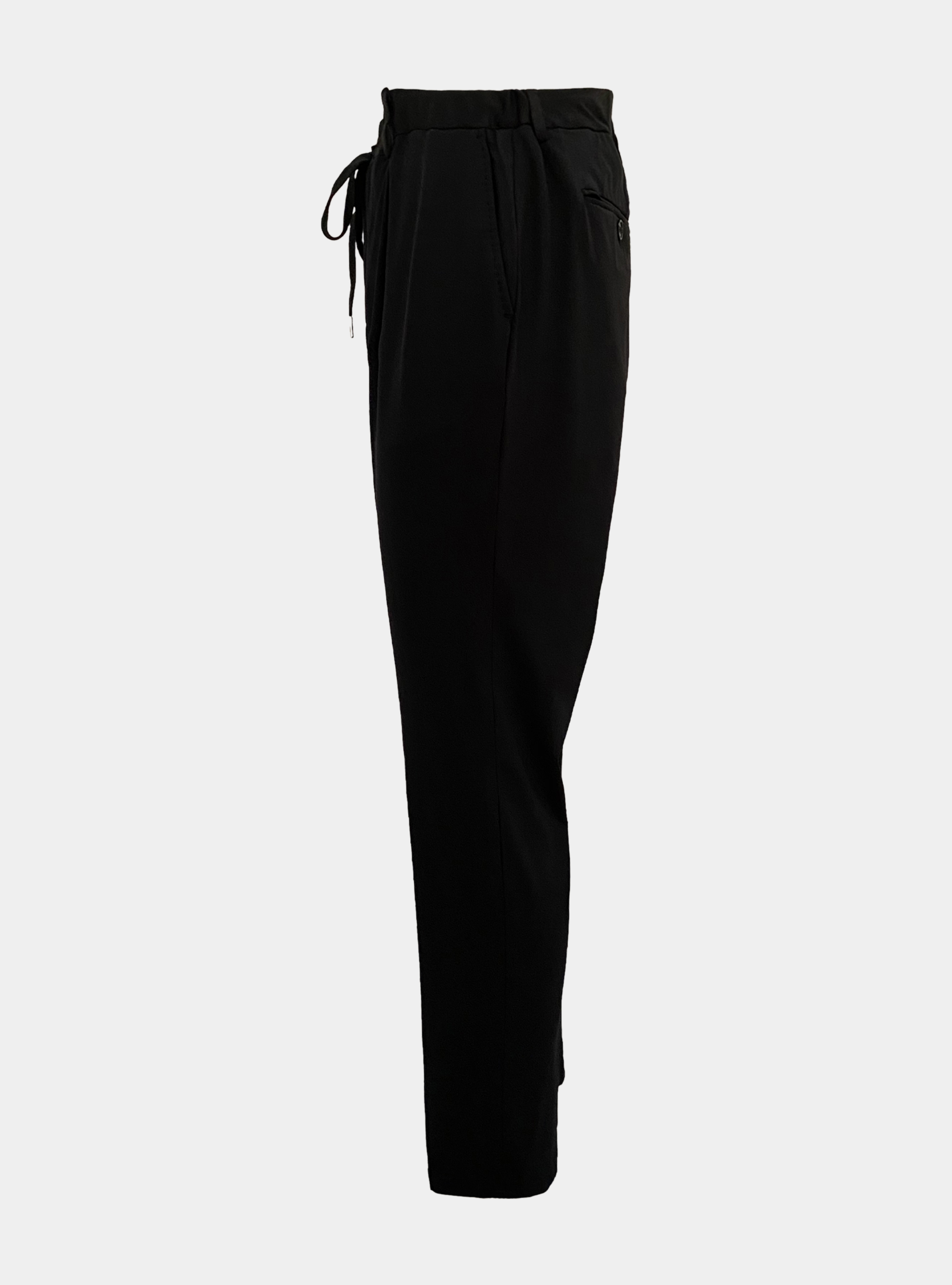 Pantalones de jogging en tejido t&eacute;cnico de viaje, NEGRO