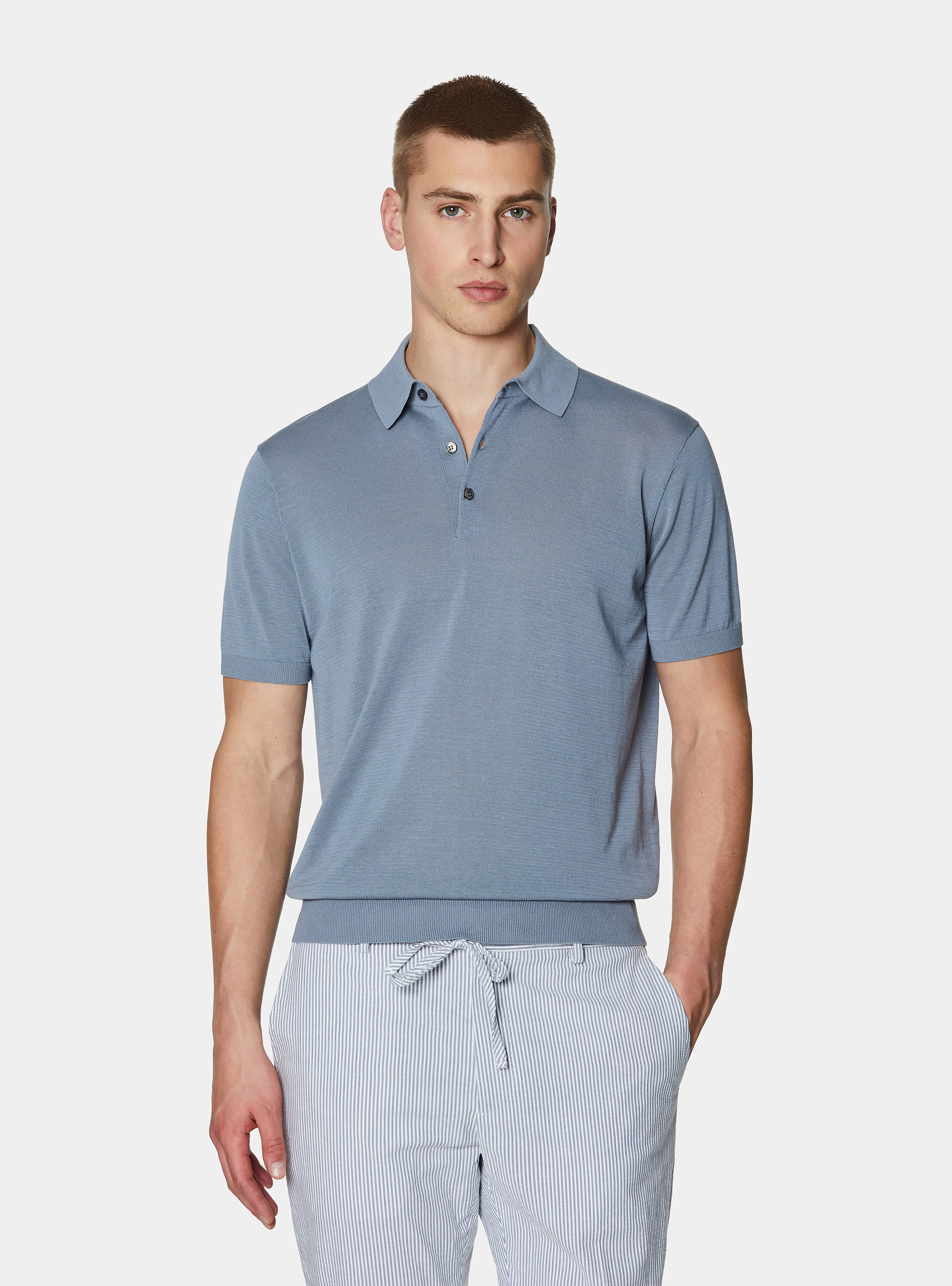 Polo de algod&oacute;n y seda, AVIO 0292C