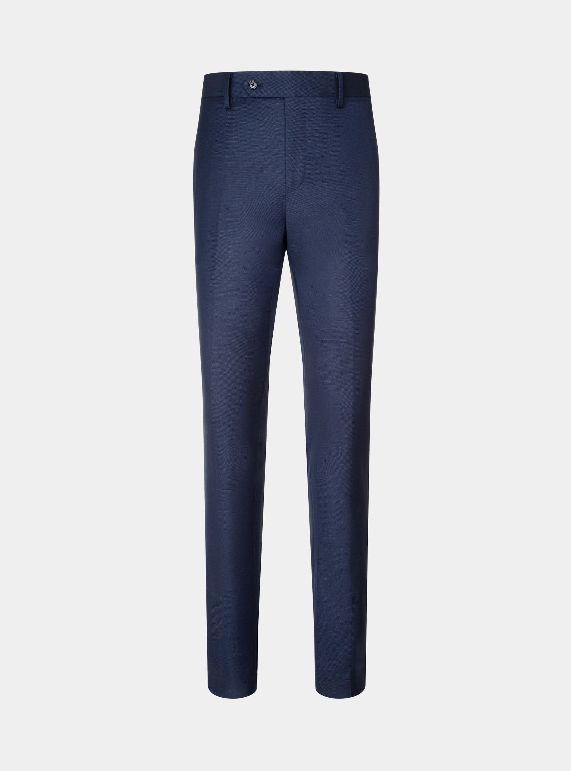 Pantaloni occhio di pernice in pura lana, BLU