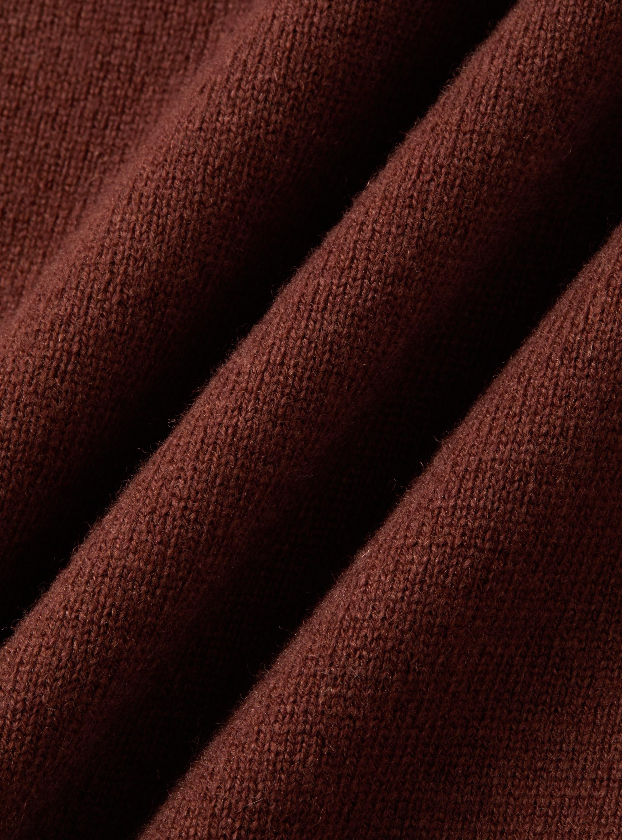 Lambswool and cashmere crew-neck sweater, 0396C MATTONE