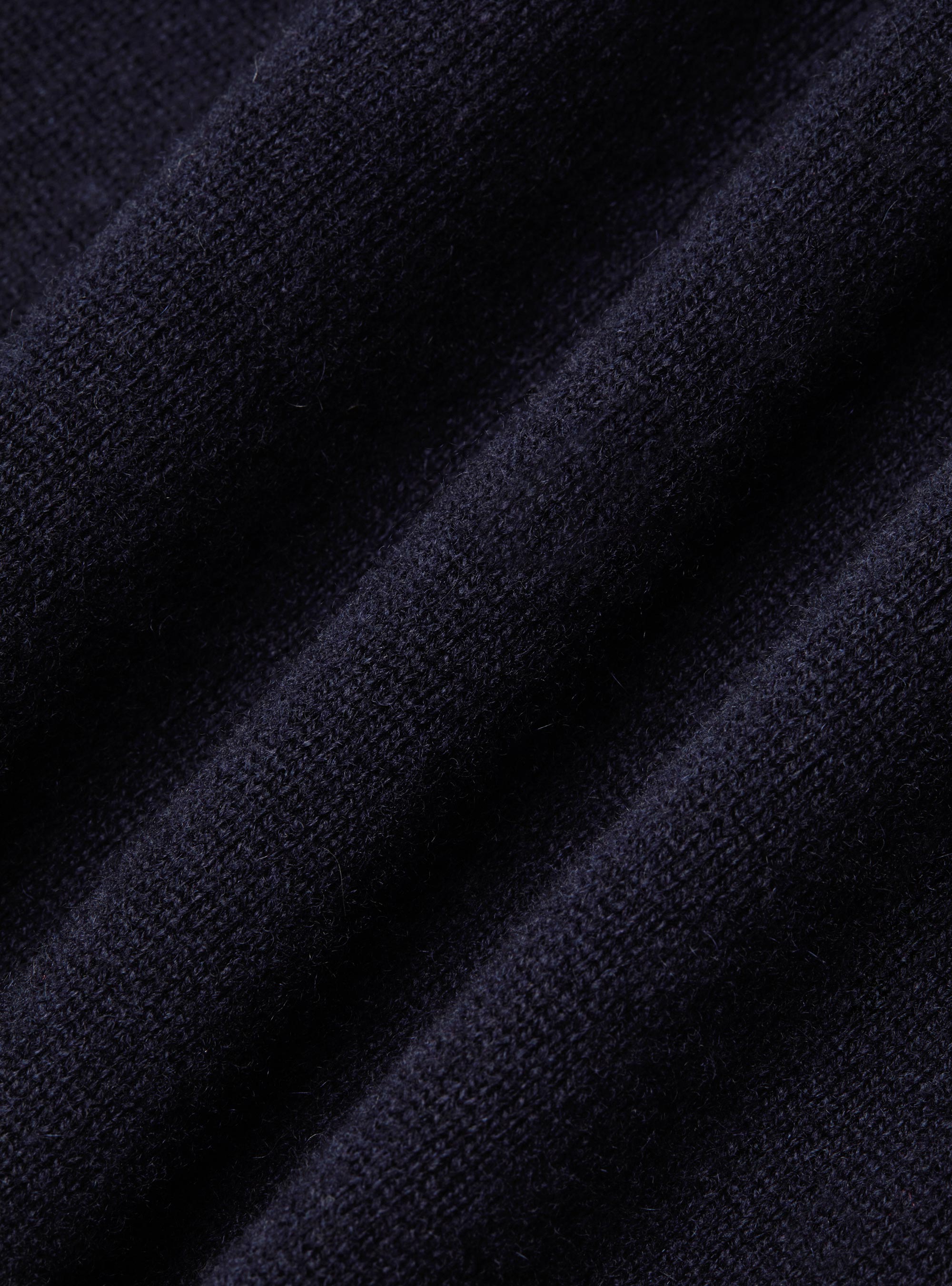 Maglia girocollo in lambswool e cashmere, BLU NAVY