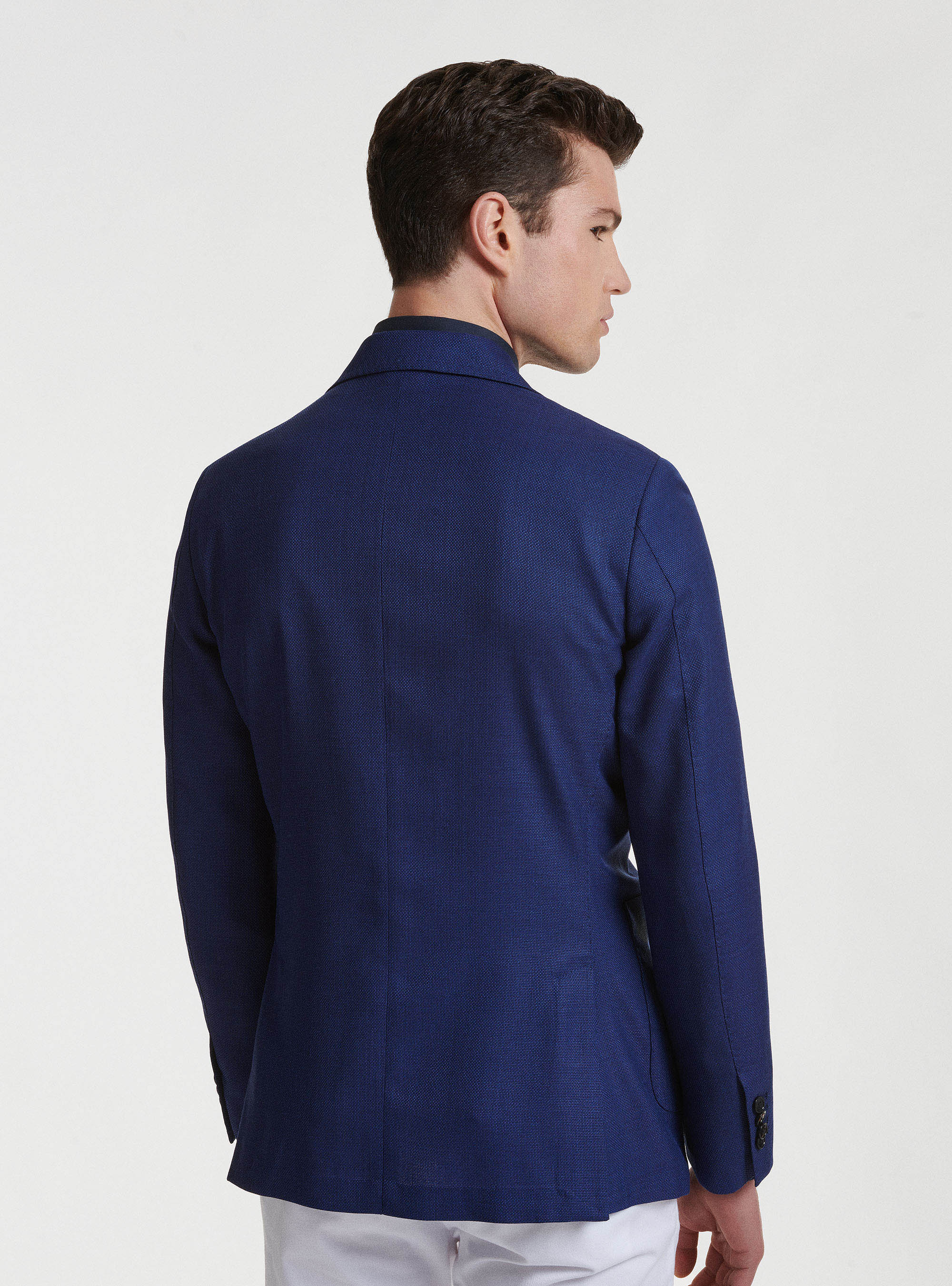 Americana de lana Vitale Barberis Canonico, AZUL MEDIO