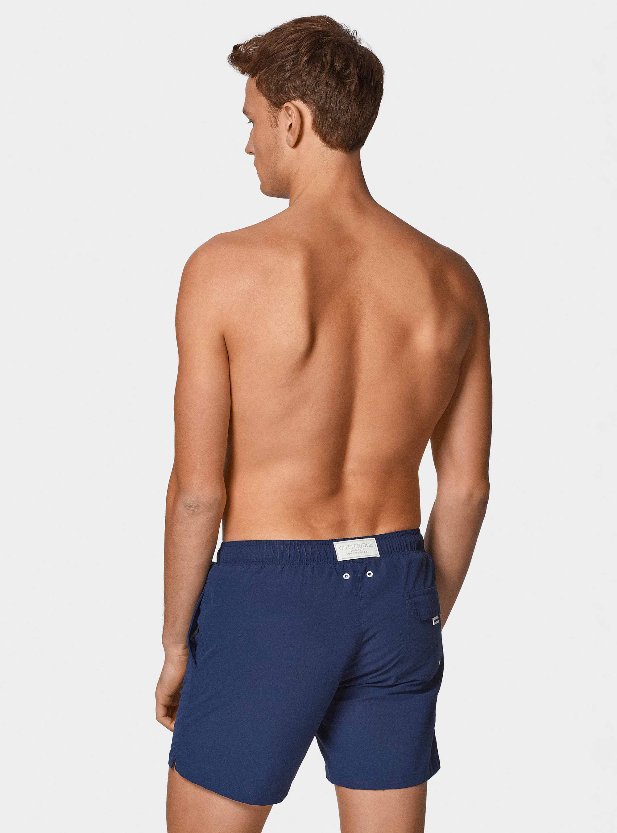 Solid-coloured swimwear, BLUE
