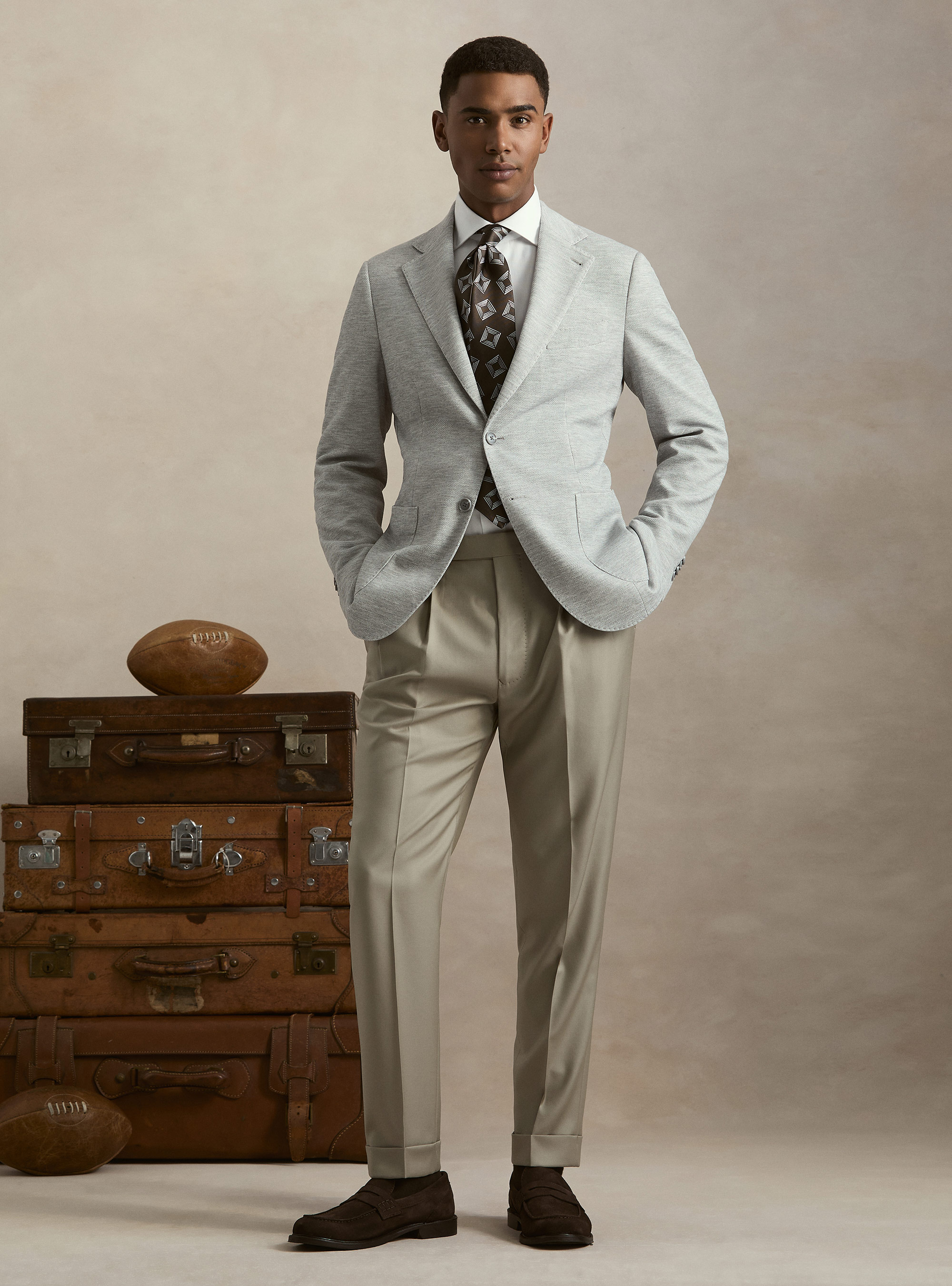 Single-breasted single jersey blazer, GRIGIO MELANGE 0151C