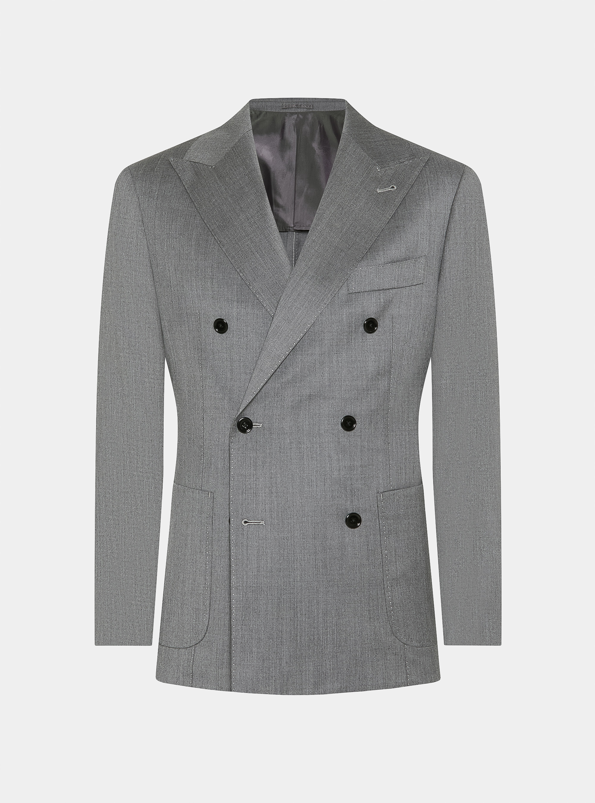 Giacca per abito in lana Reda superfine 110's, GRIGIO CHIARO