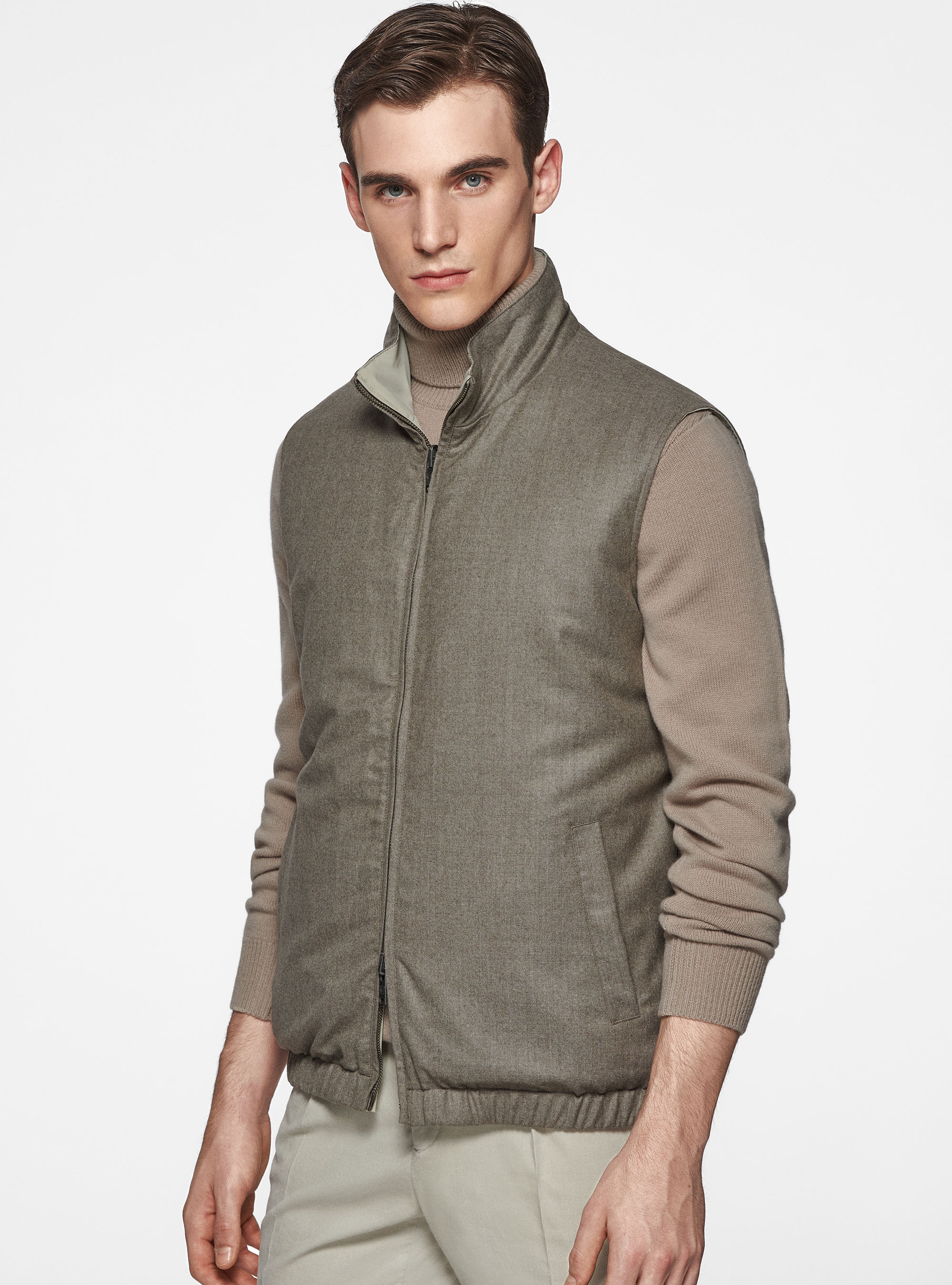 Chaleco de franela reversible Vitale Barberis Canonico, ARENA