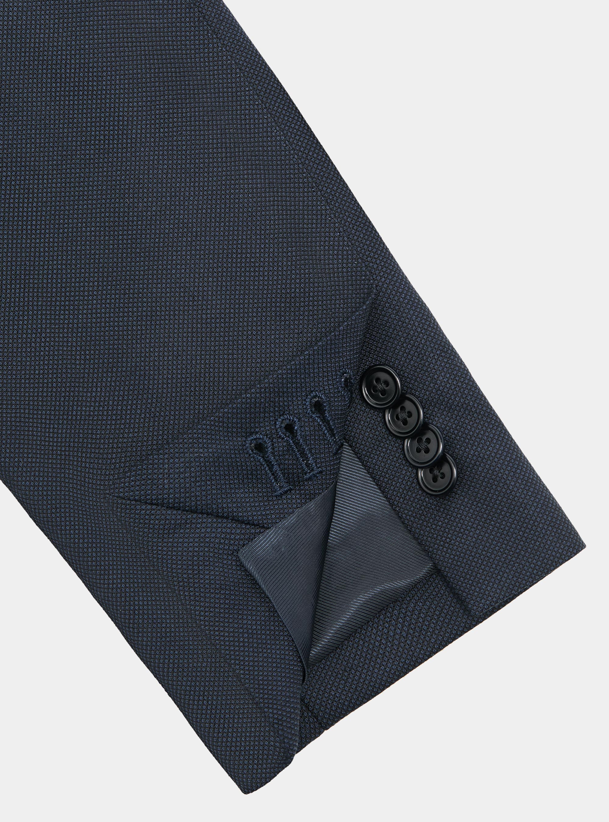 Anzugjacke aus Rebhuhnaugenwolle Vitale Barberis Canonico, NAVY 0218C