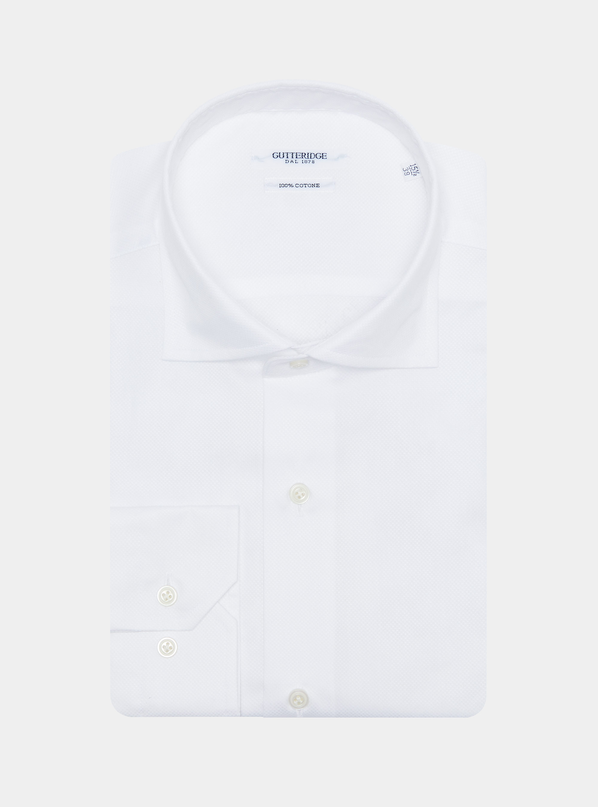 Knitted shirt in pure cotton, WHITE