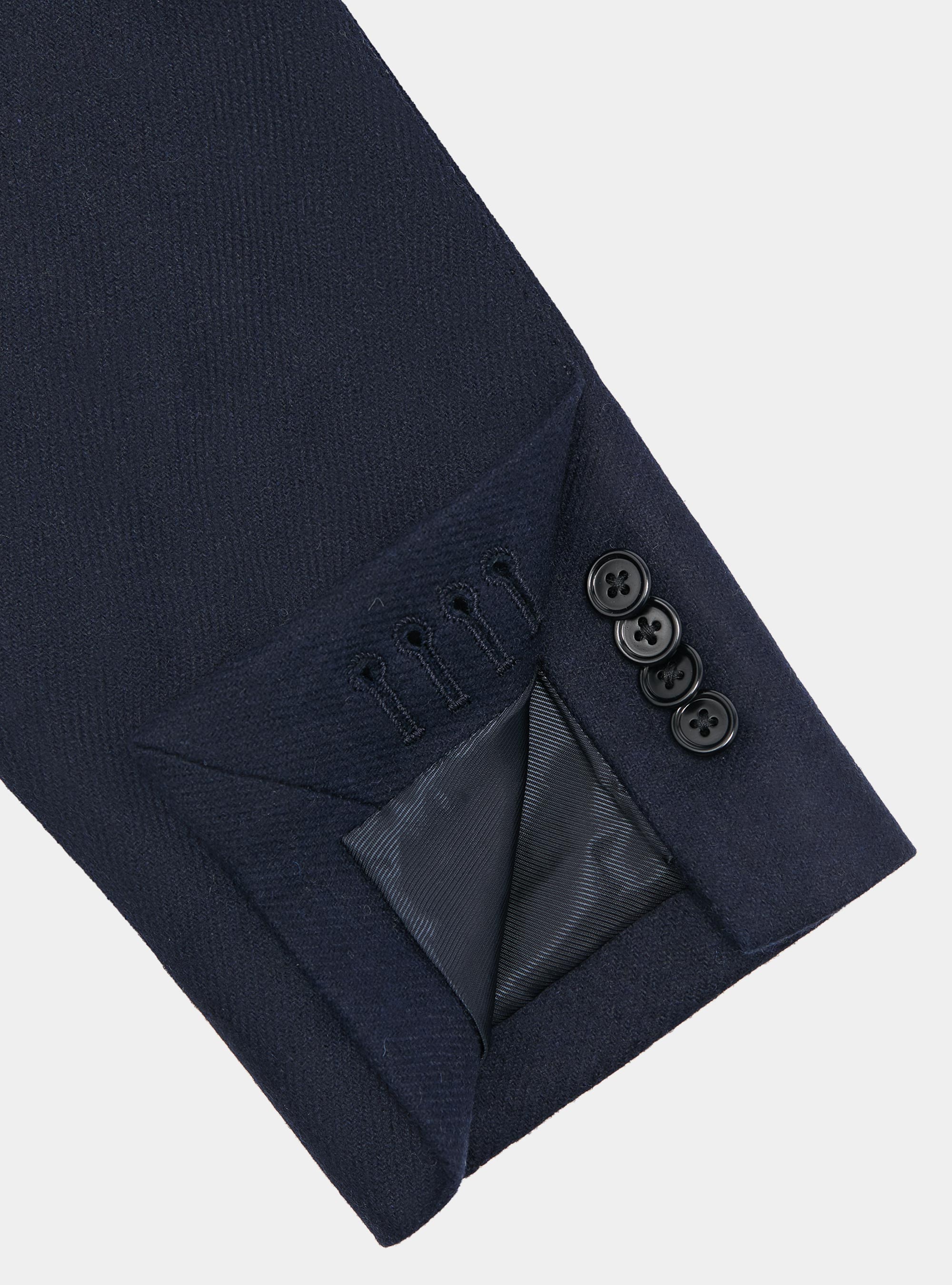 Giacca in flanella di misto lana, BLU NAVY
