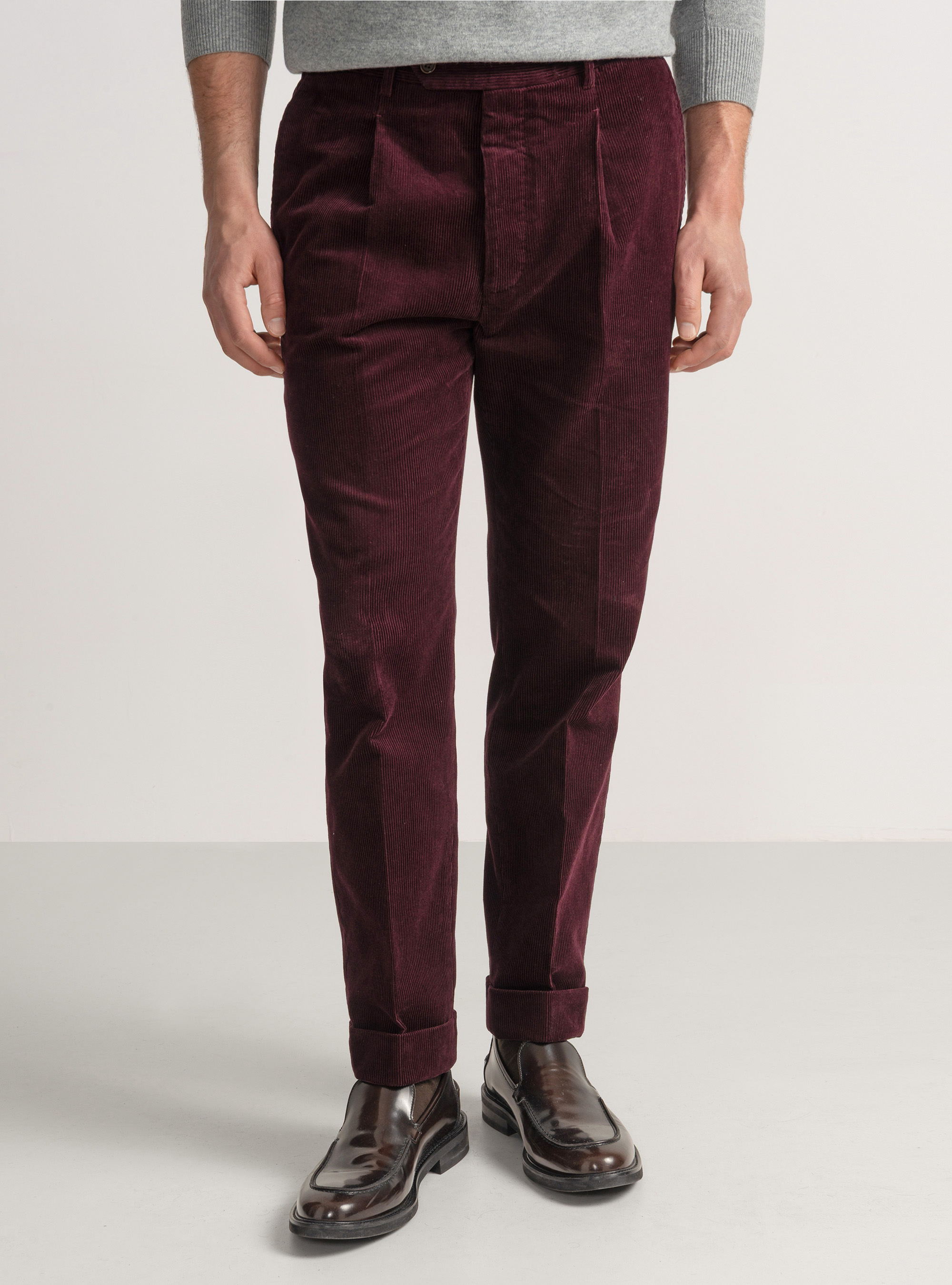 Samthose mit Abn&auml;hern und Gummiband, VINACCIA 0401C