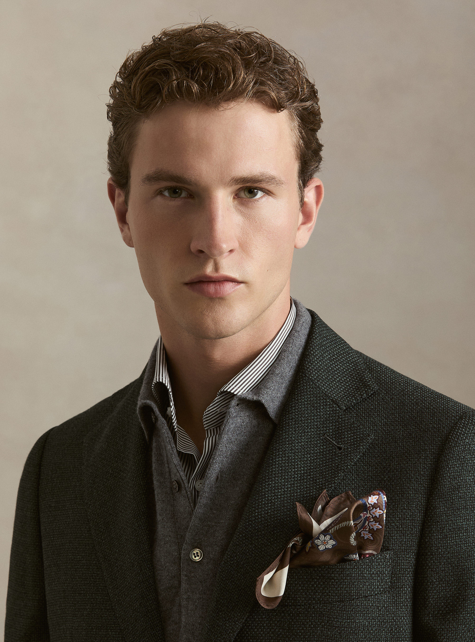 Wool Hopsack Blazer, GREEN