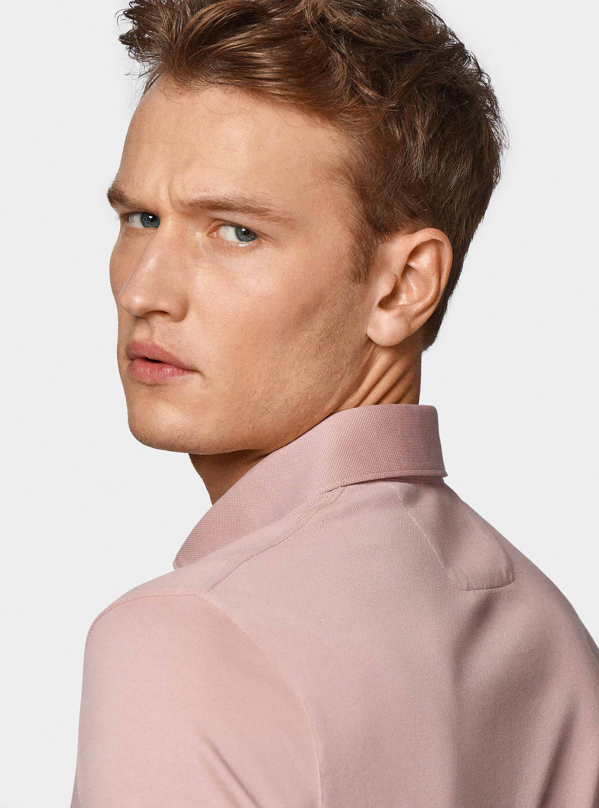 Polo en piqu&eacute; extensible GT01, 0441C ROSA SCURO