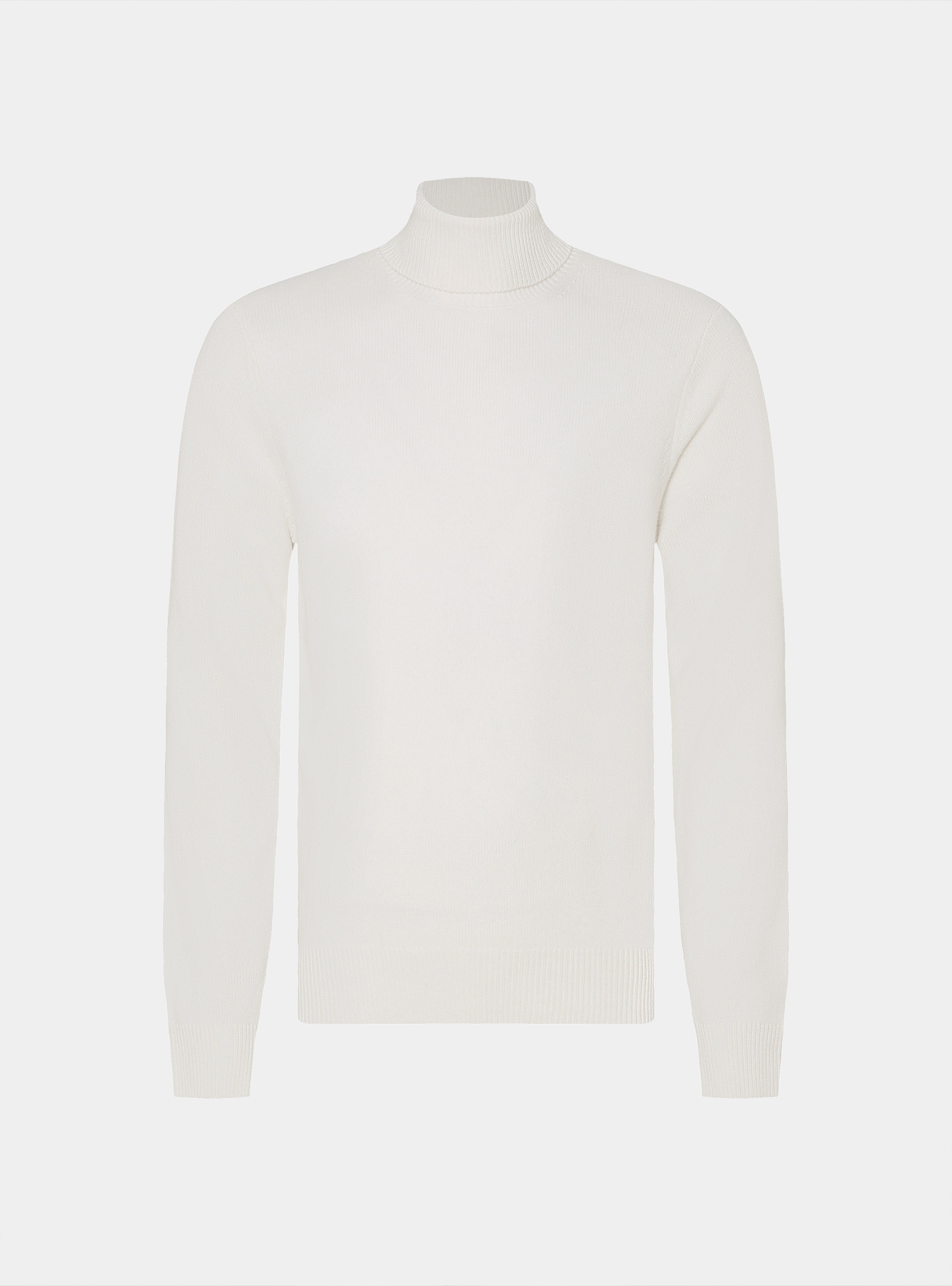 Rollkragenpullover aus Merinowolle, BIANCO 0099C