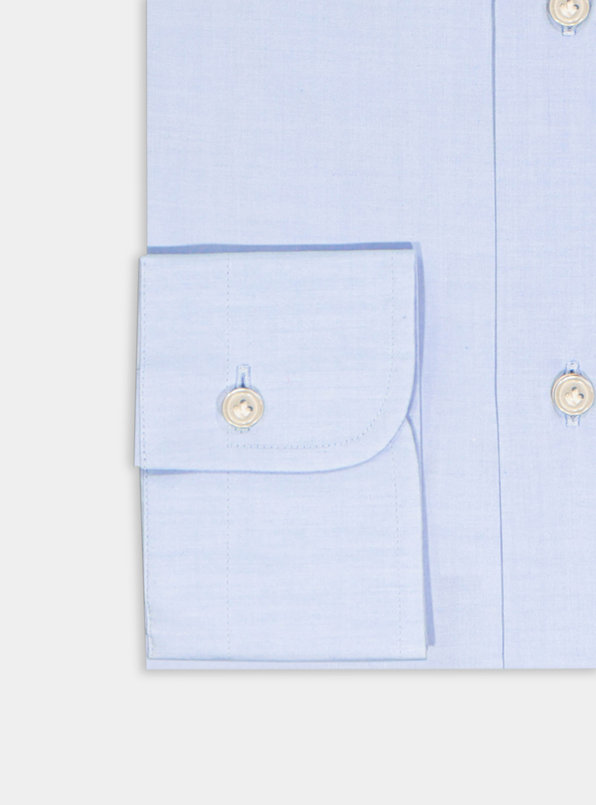 Camicia comfort fit classica in mussola di cotone, AZZURRO