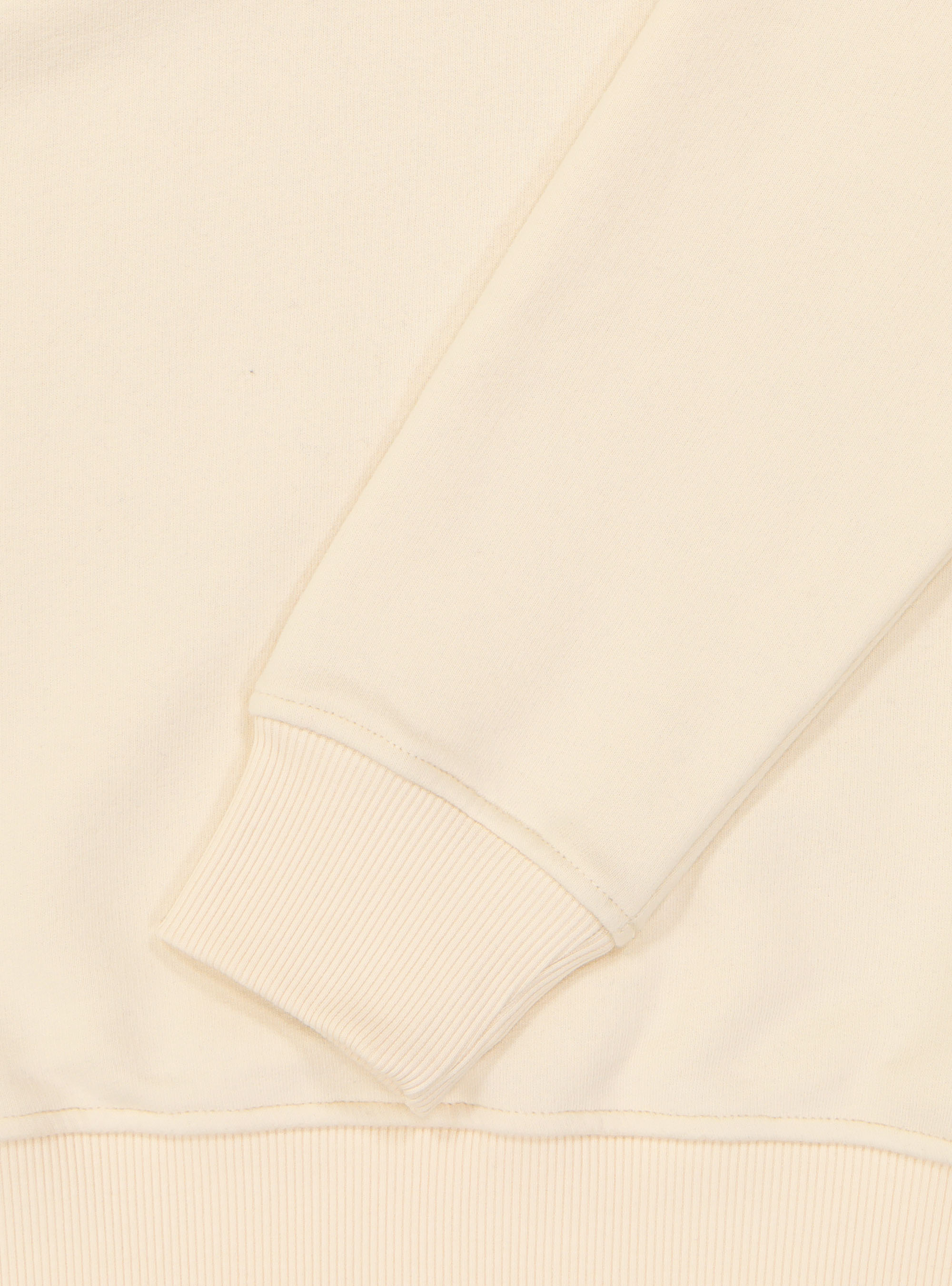 Cotton blend crew neck sweatshirt, OFF-WHITE