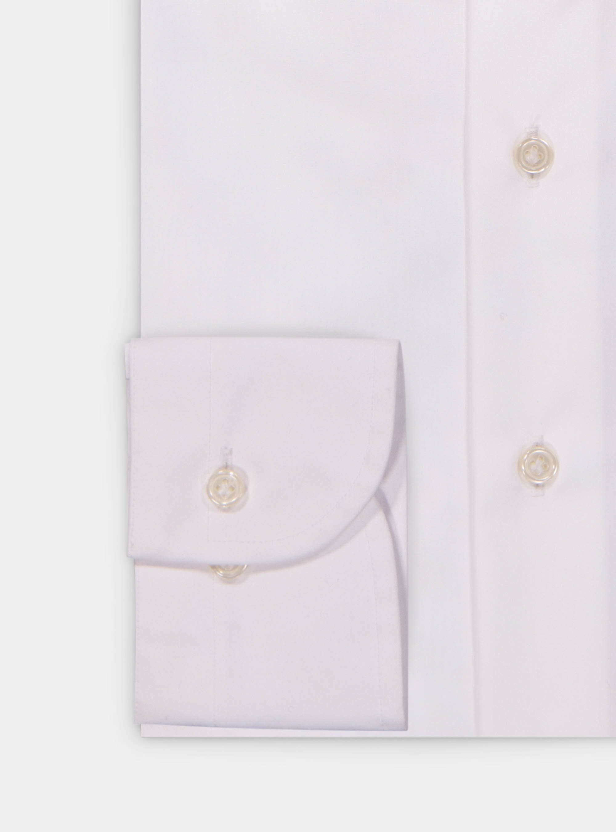 Camisa cl&aacute;sica comfort fit de algod&oacute;n sin planchar fil a fil, BLANCO