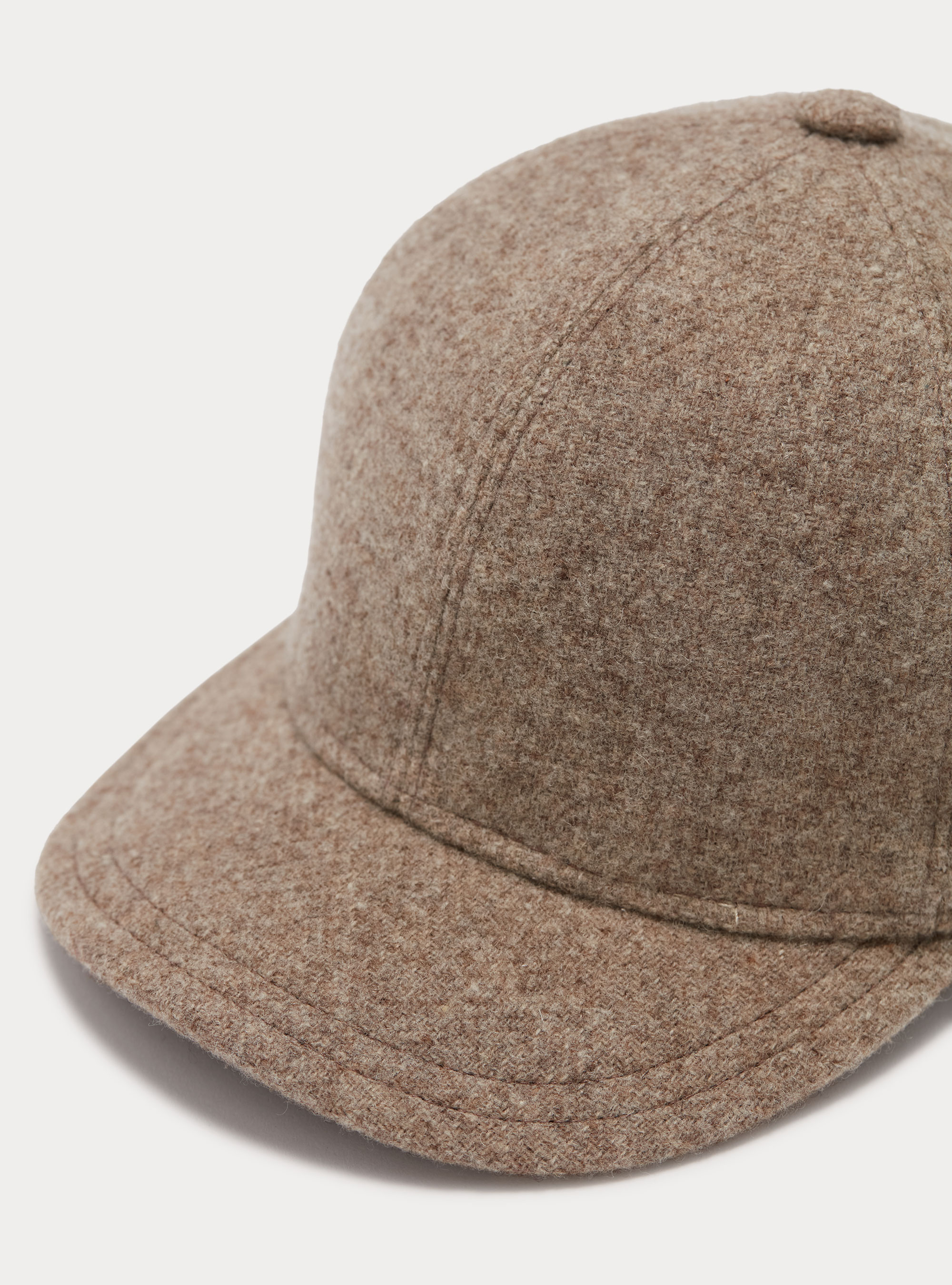 100% wool baseball hat, SAND