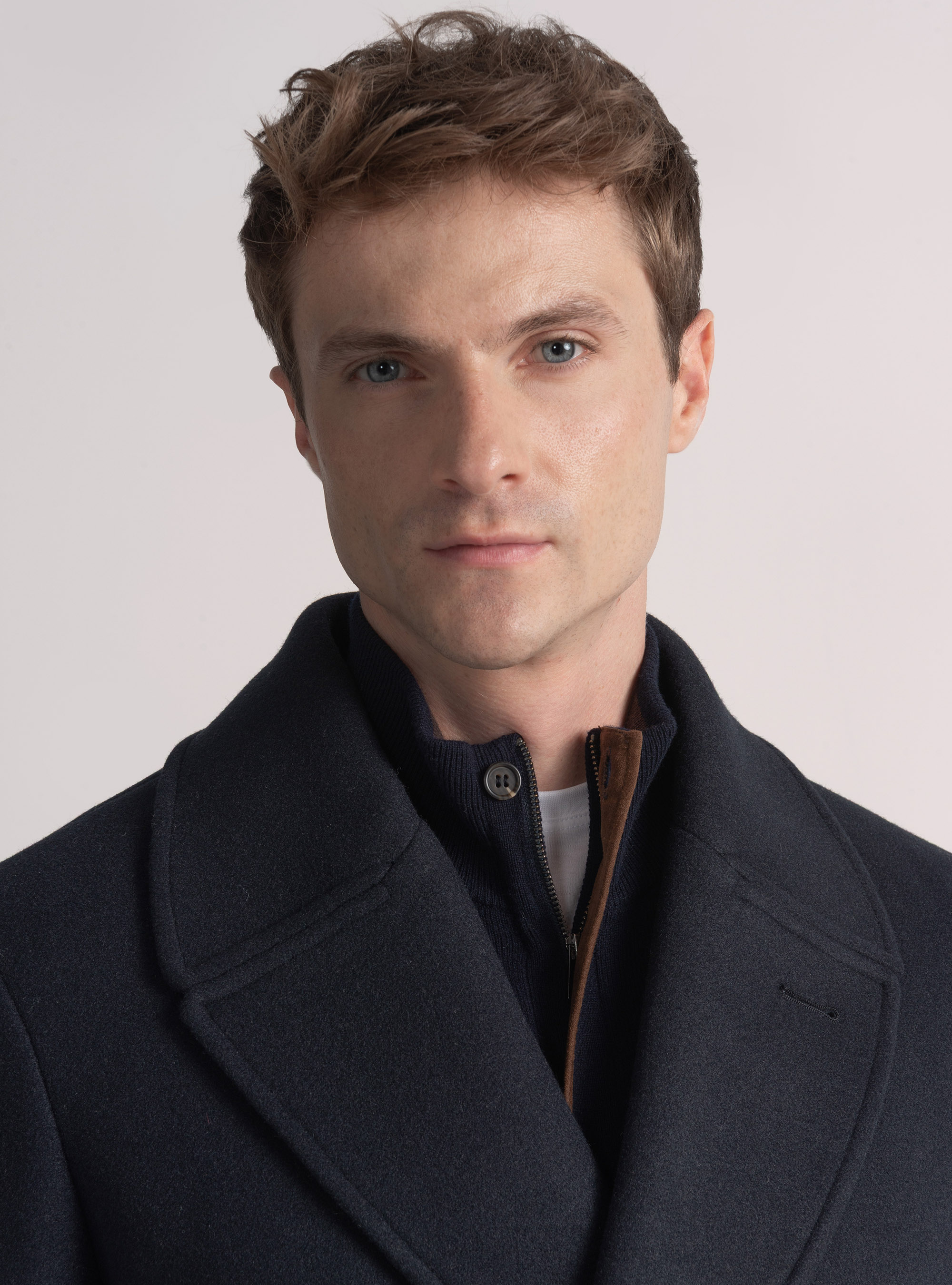 Peacoat uni, BLEU MARINE