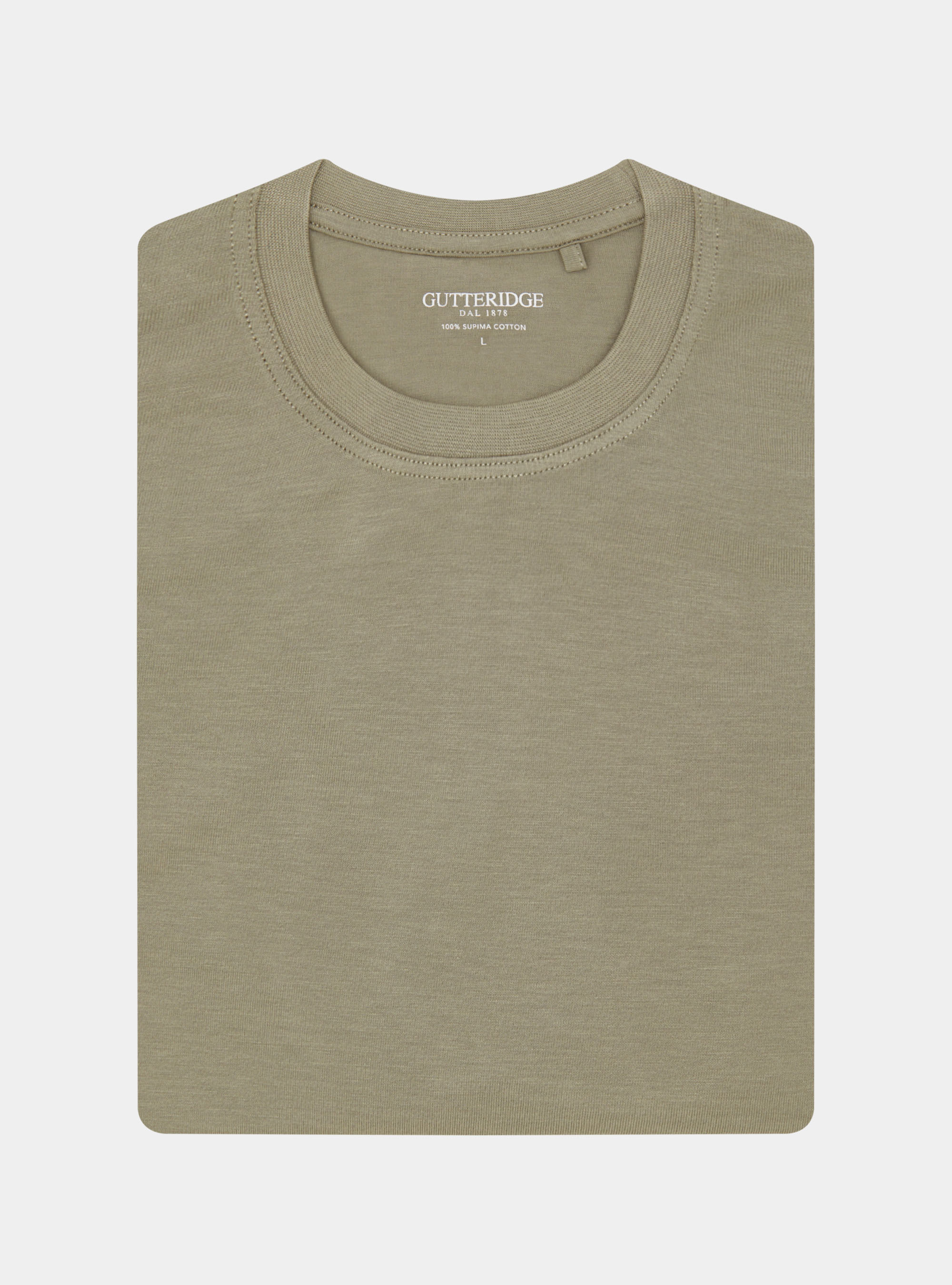 Camiseta de media manga de algod&oacute;n Supima, SALVIA 0602C