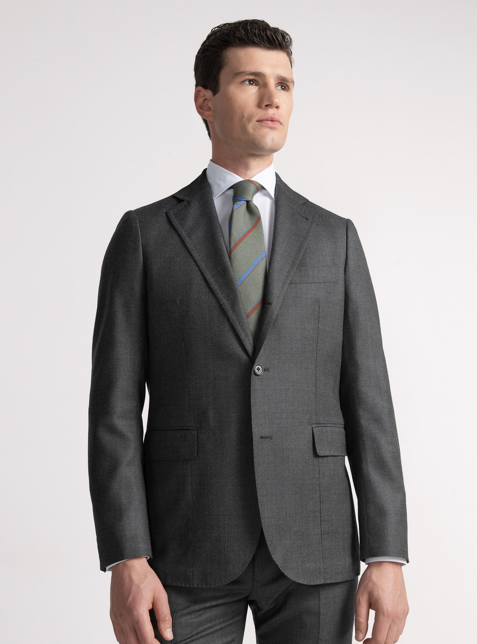 Partridge eye wool suit blazer Vitale Barberis Canonico, GREEN