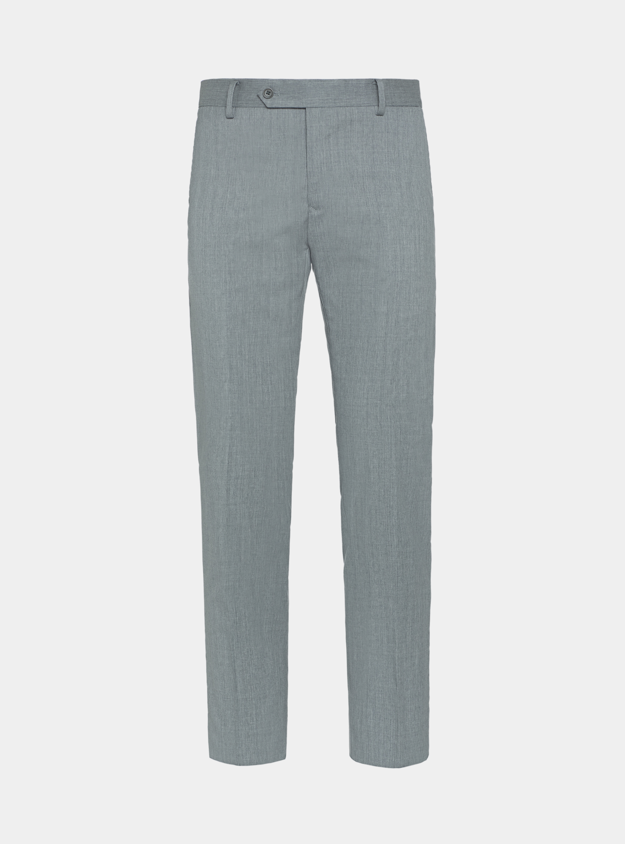 Pantaloni in pura lana superfine 110's, GRIGIO CHIARO MELANGE
