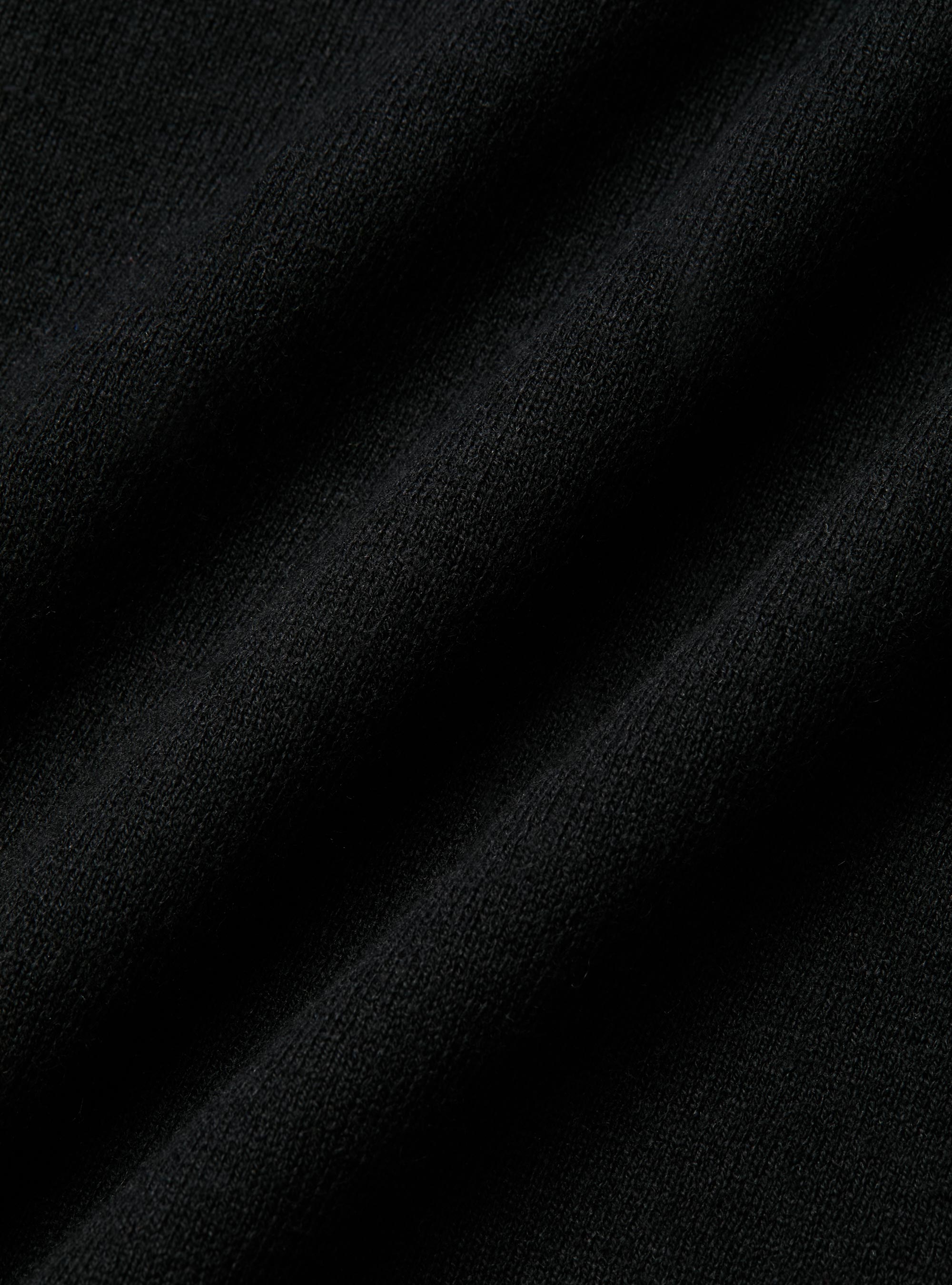 Cotton, silk and cashmere blend crewneck sweater, BLACK
