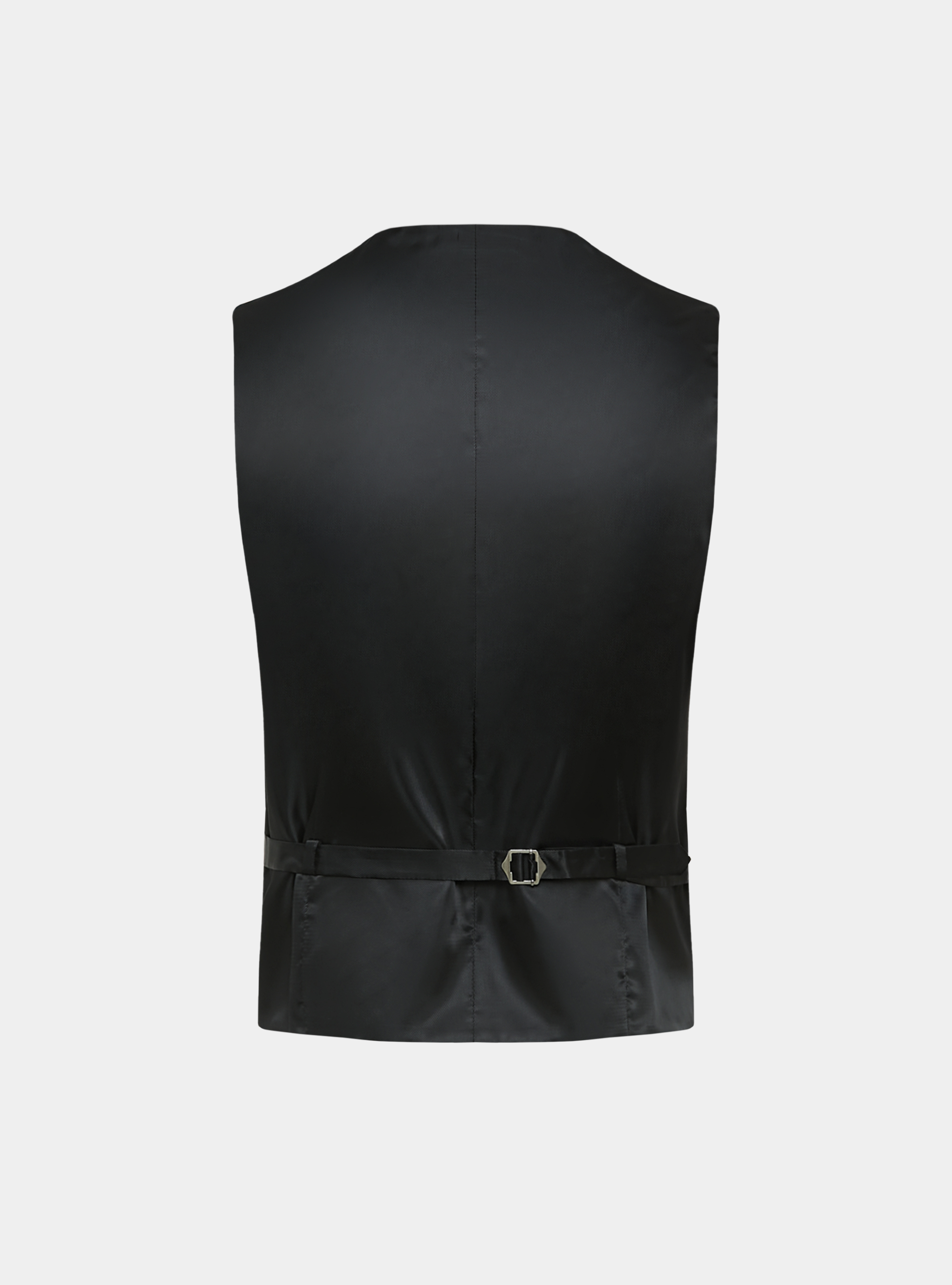 Chaleco smoking de raso, NEGRO