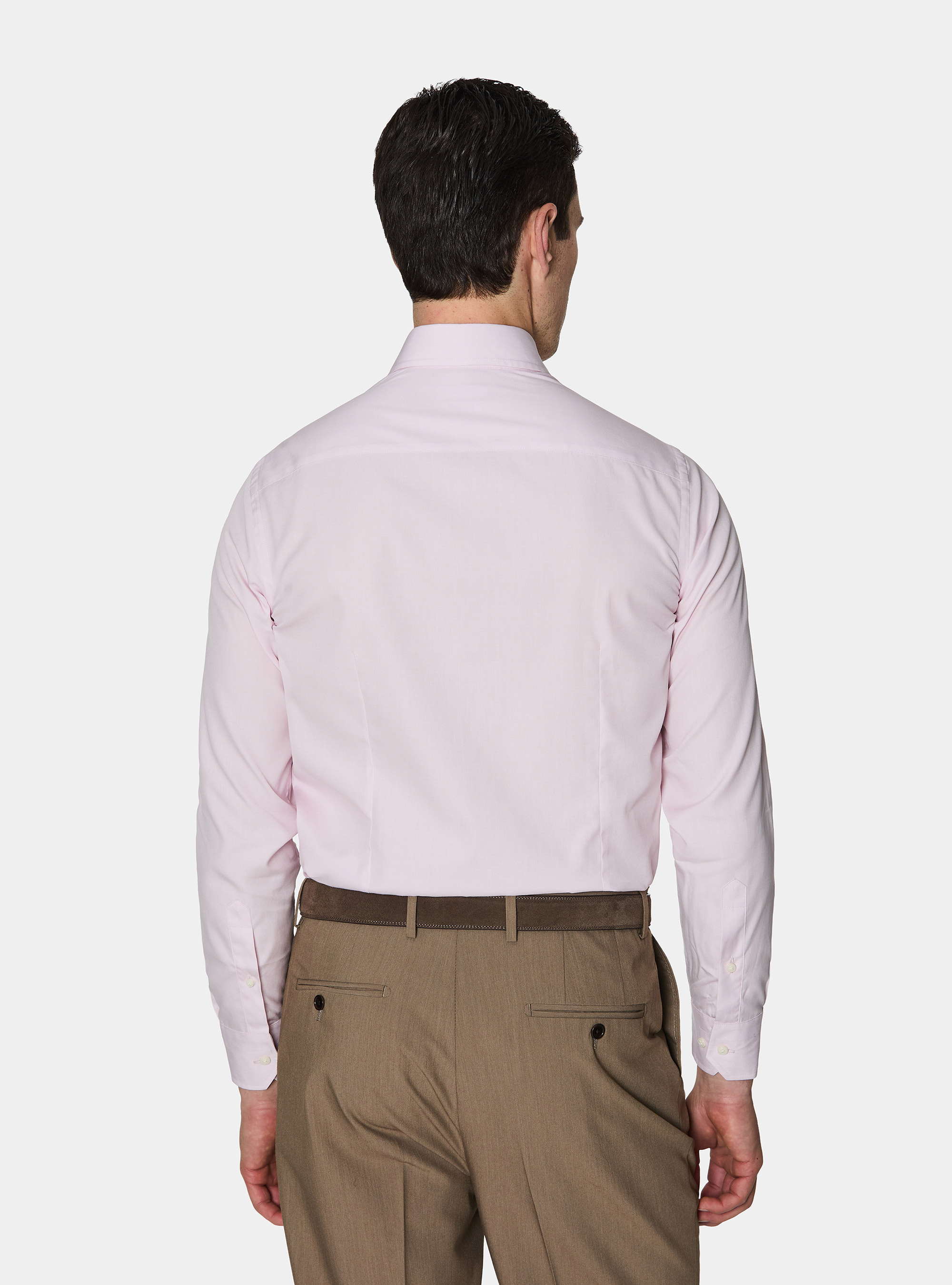 Camisa de algod&oacute;n fil a fil, ROSA