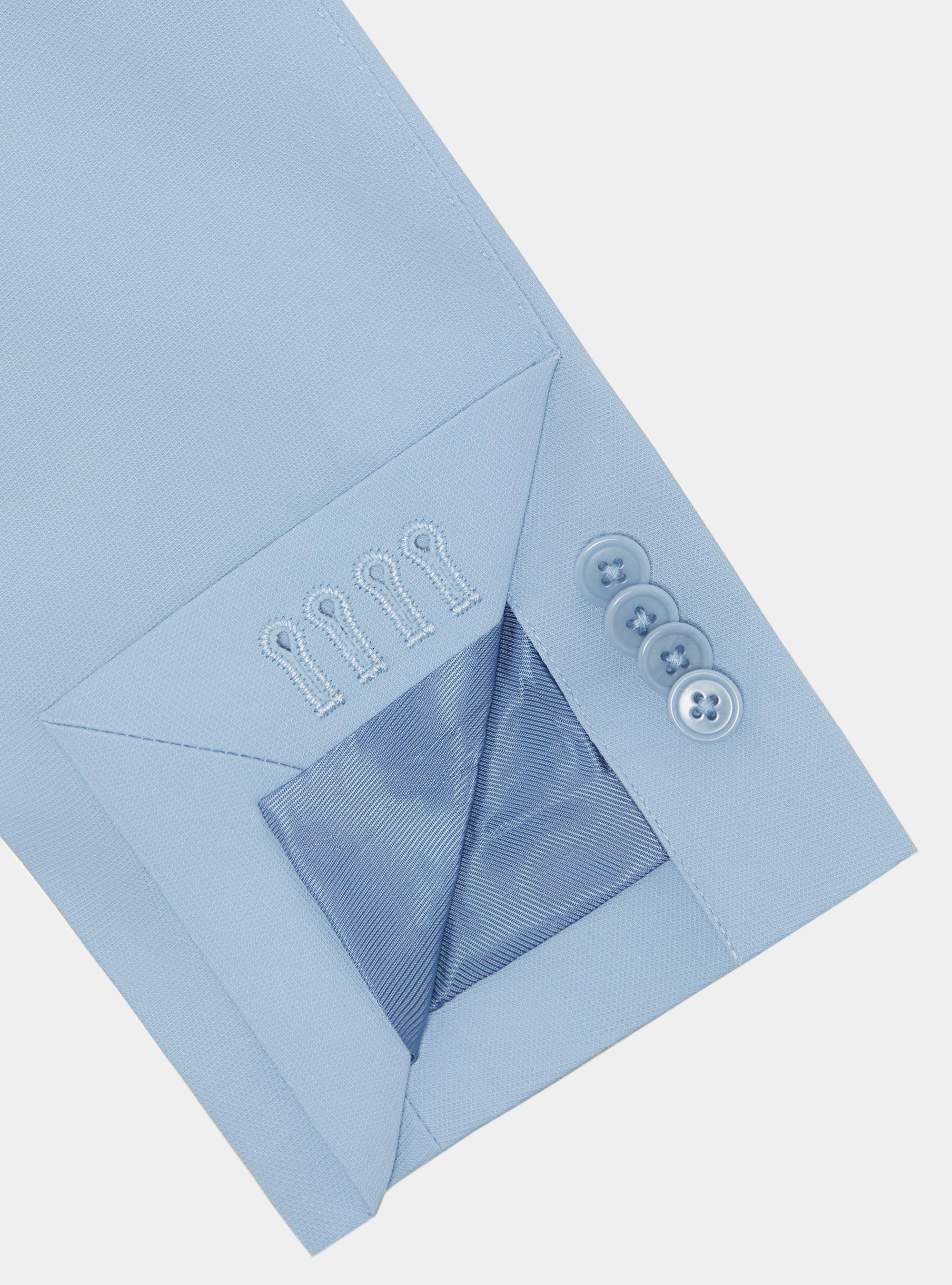 Giacca abito in cotone armaturato, AZZURRO