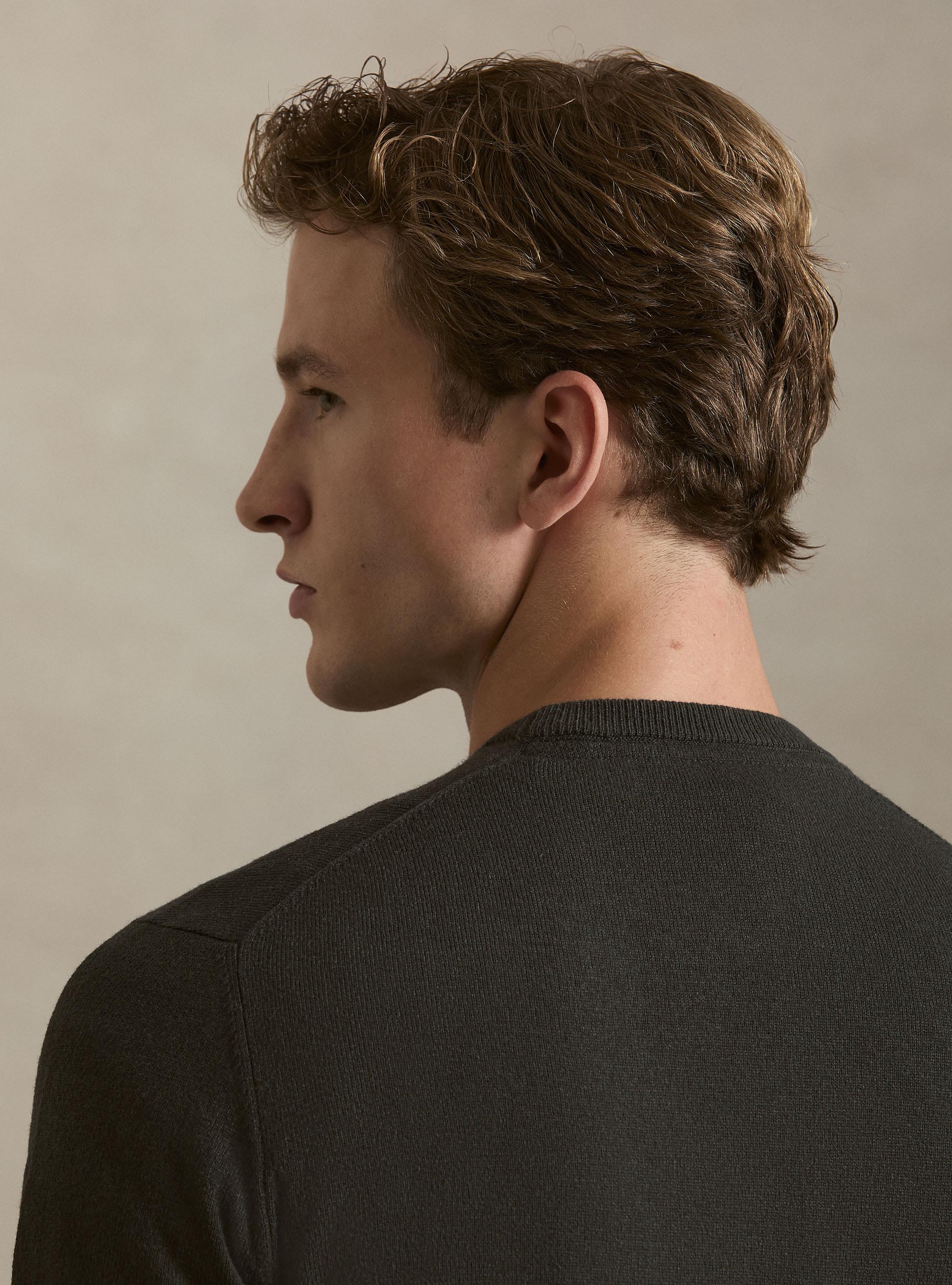 Wool and cashmere blend crewneck sweater, MILITARE 0609C