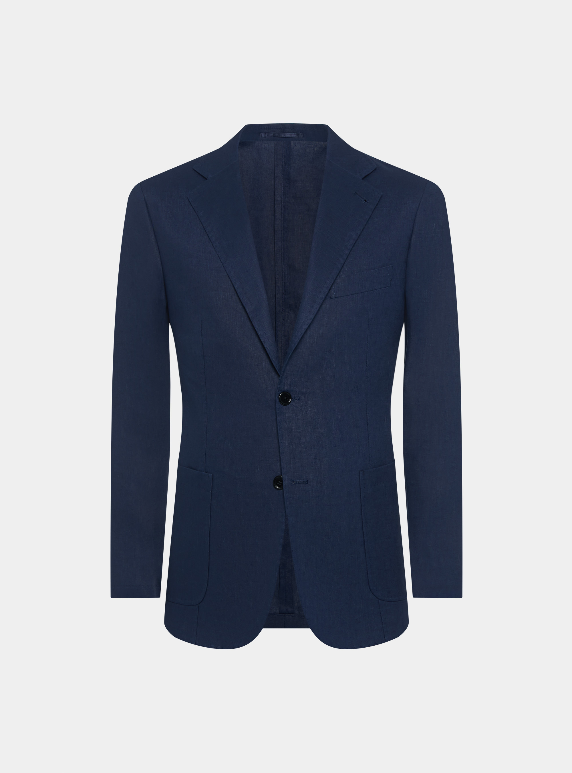 Giacca in puro lino, BLU