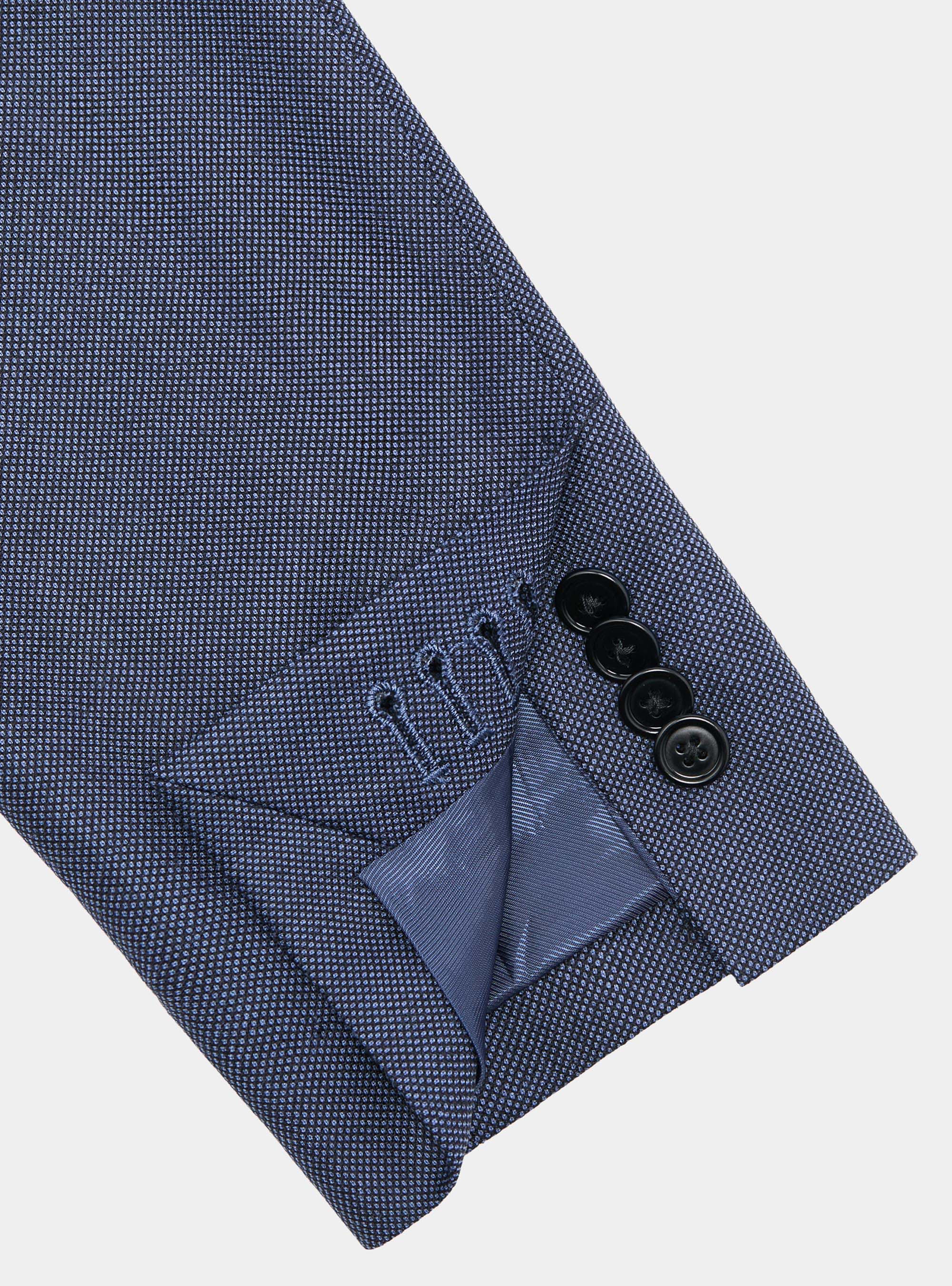 Giacca per abito in lana occhio di pernice Vitale Barberis Canonico, INCHIOSTRO