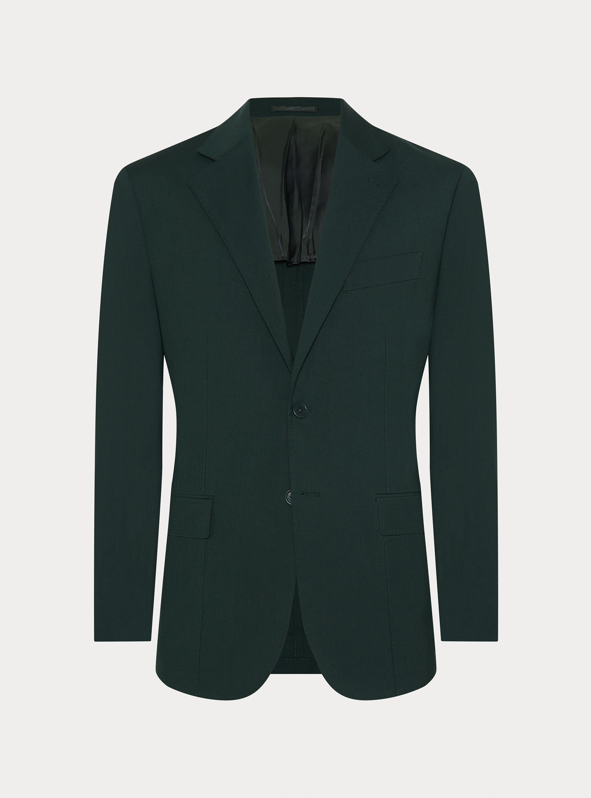 Giacca abito classico slim fit, VERDE