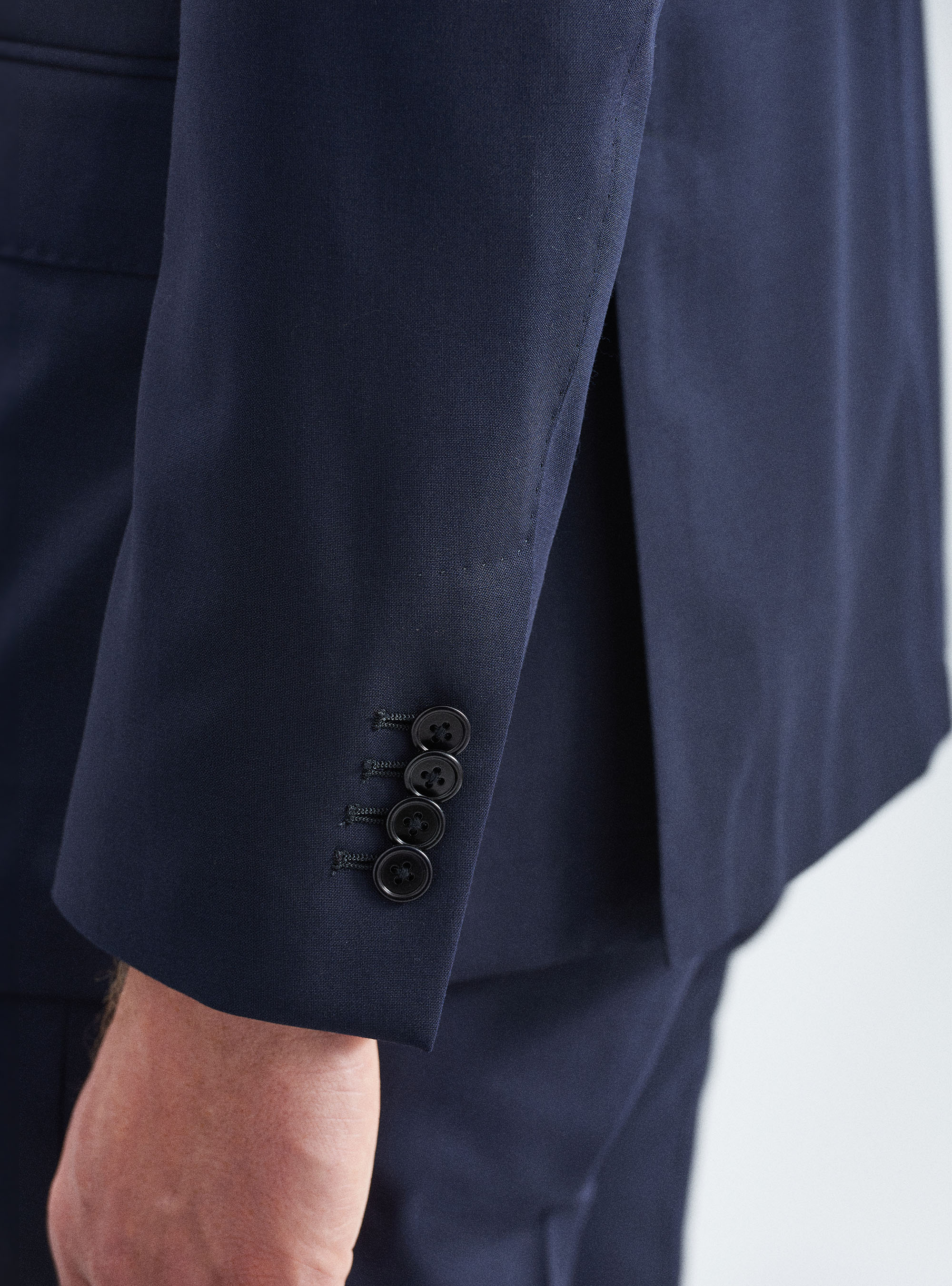 Giacca per abito in fresco lana, BLU NAVY
