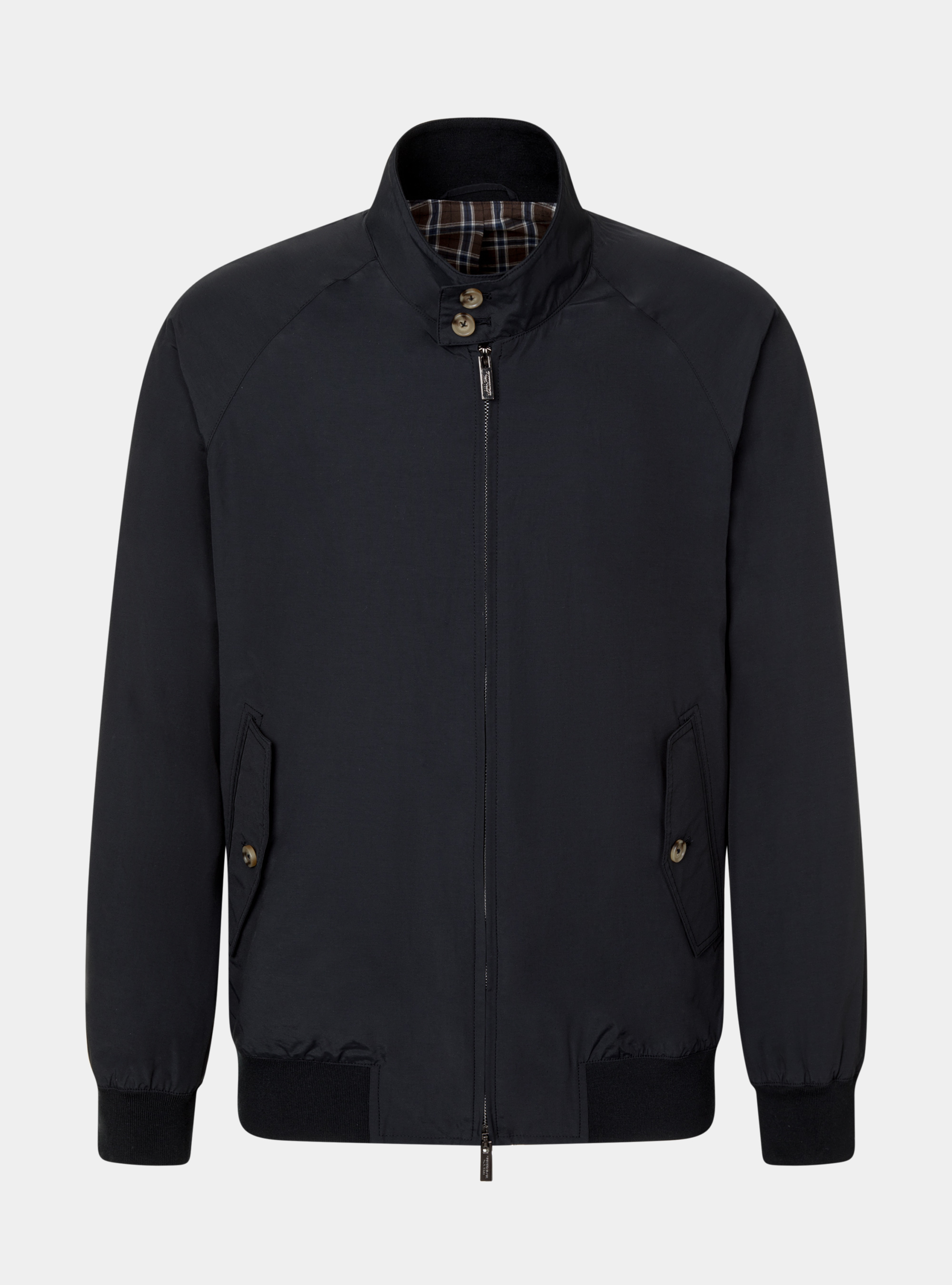 Cotton blend bomber jacket, NAVY BLUE