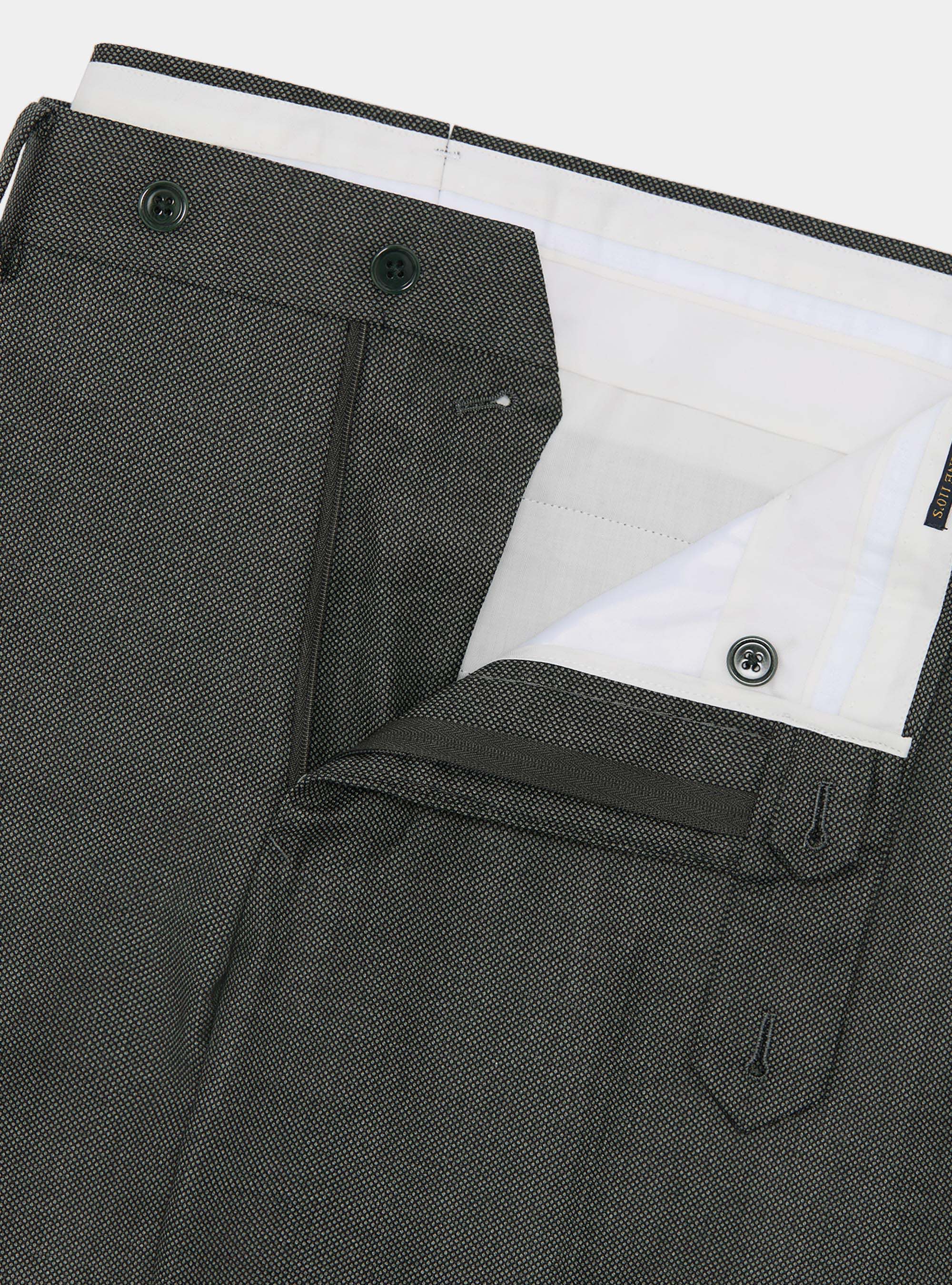 Partridge eye wool suit trousers Vitale Barberis Canonico, GREEN