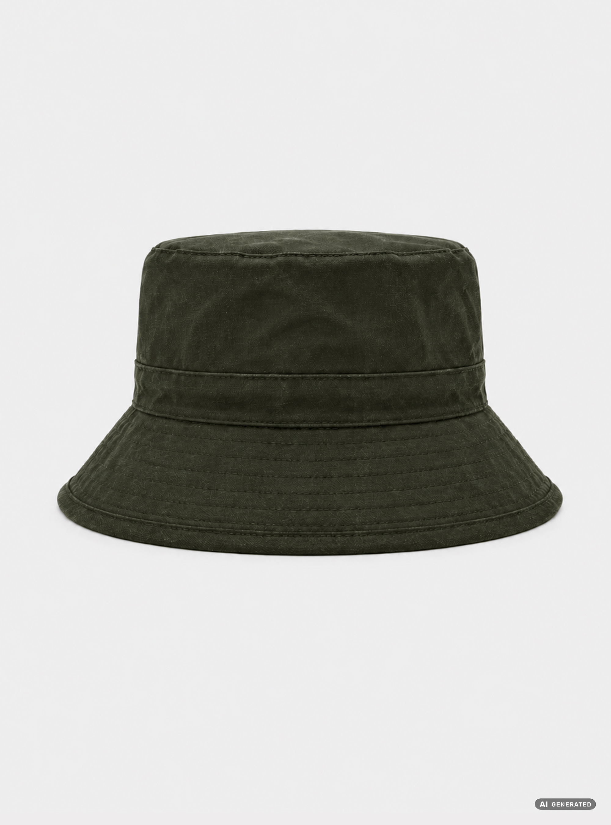 Bob en coton enduit, VERT