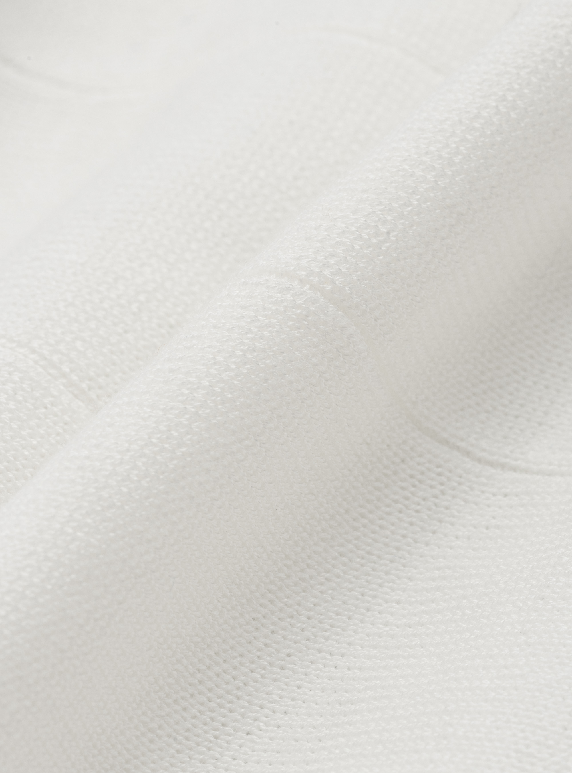 Pure cotton jersey in flat rib, WHITE
