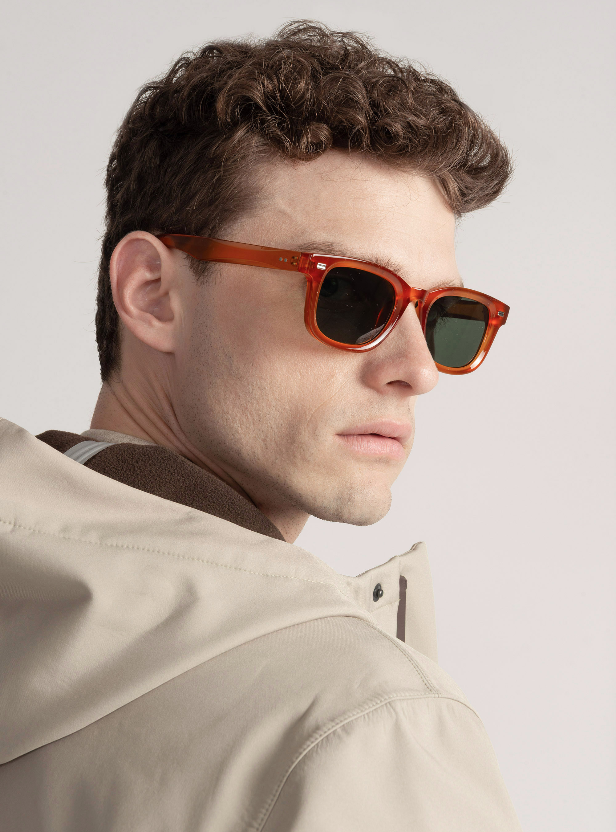 Blouson technique longue avec capuche, SABLE