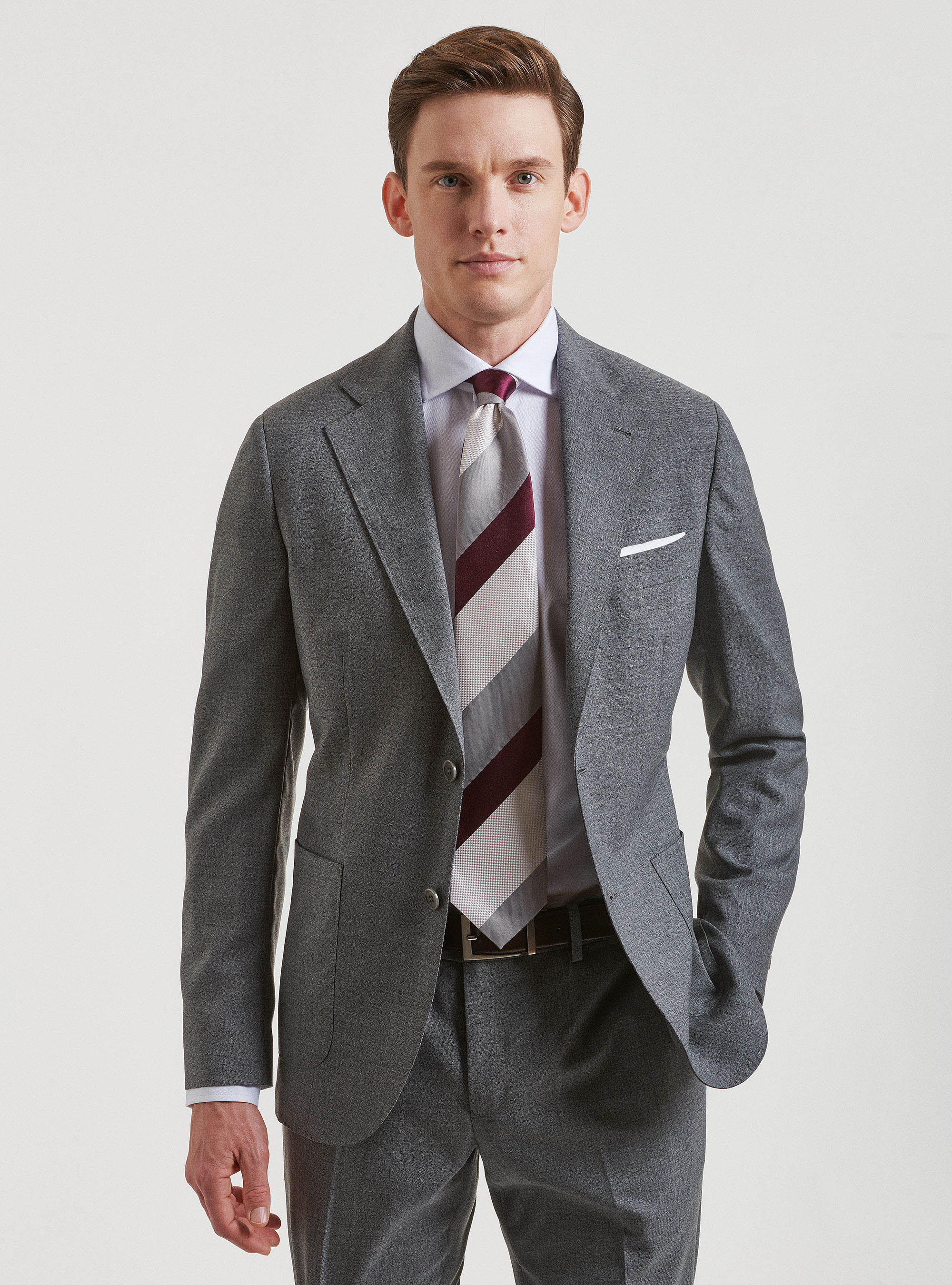 Giacca per abito in pura lana Vitale Barberis Canonico, GRIGIO CHIARO
