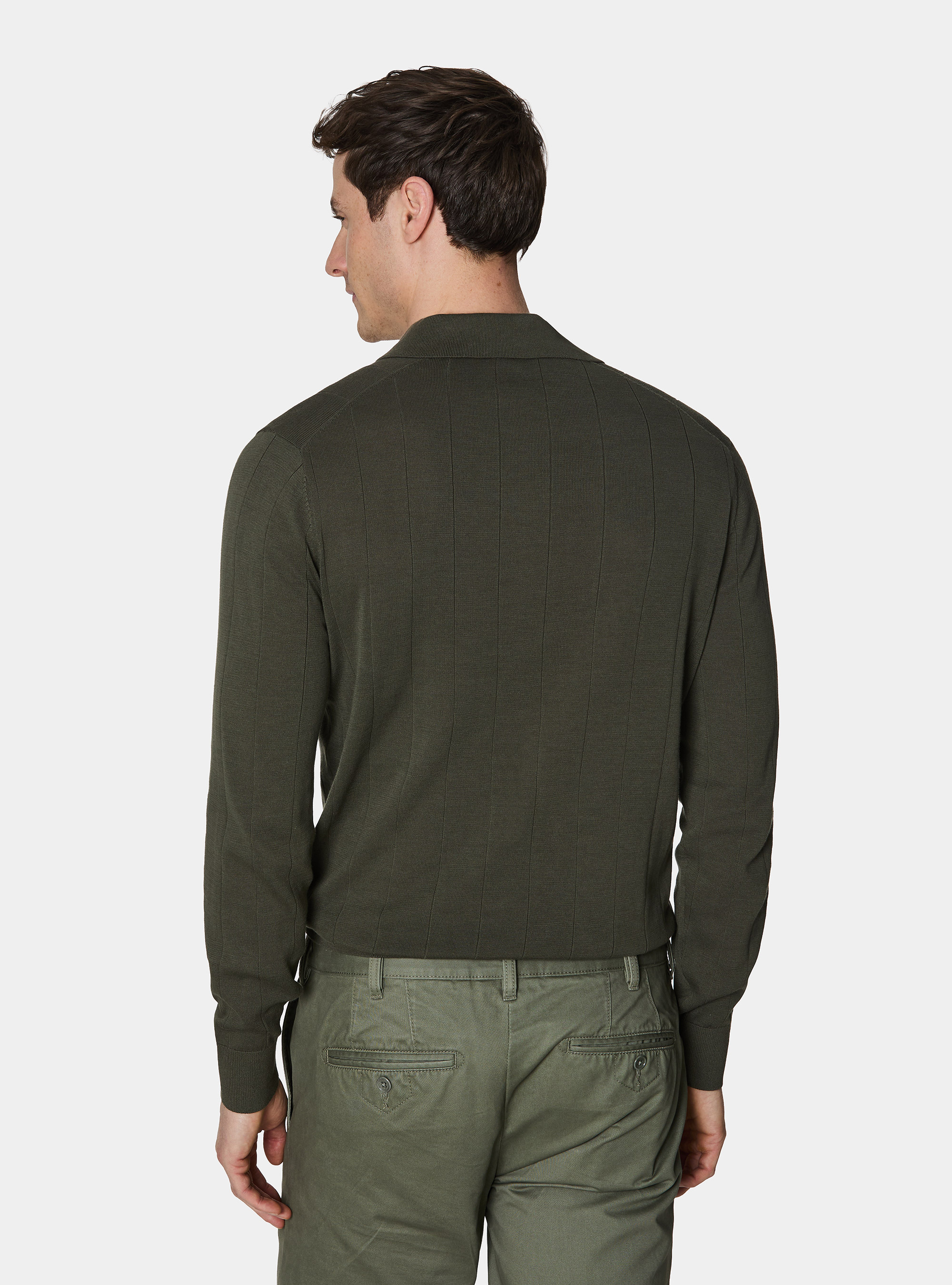 Polo in maglia manica lunga, MILITARE 0609C
