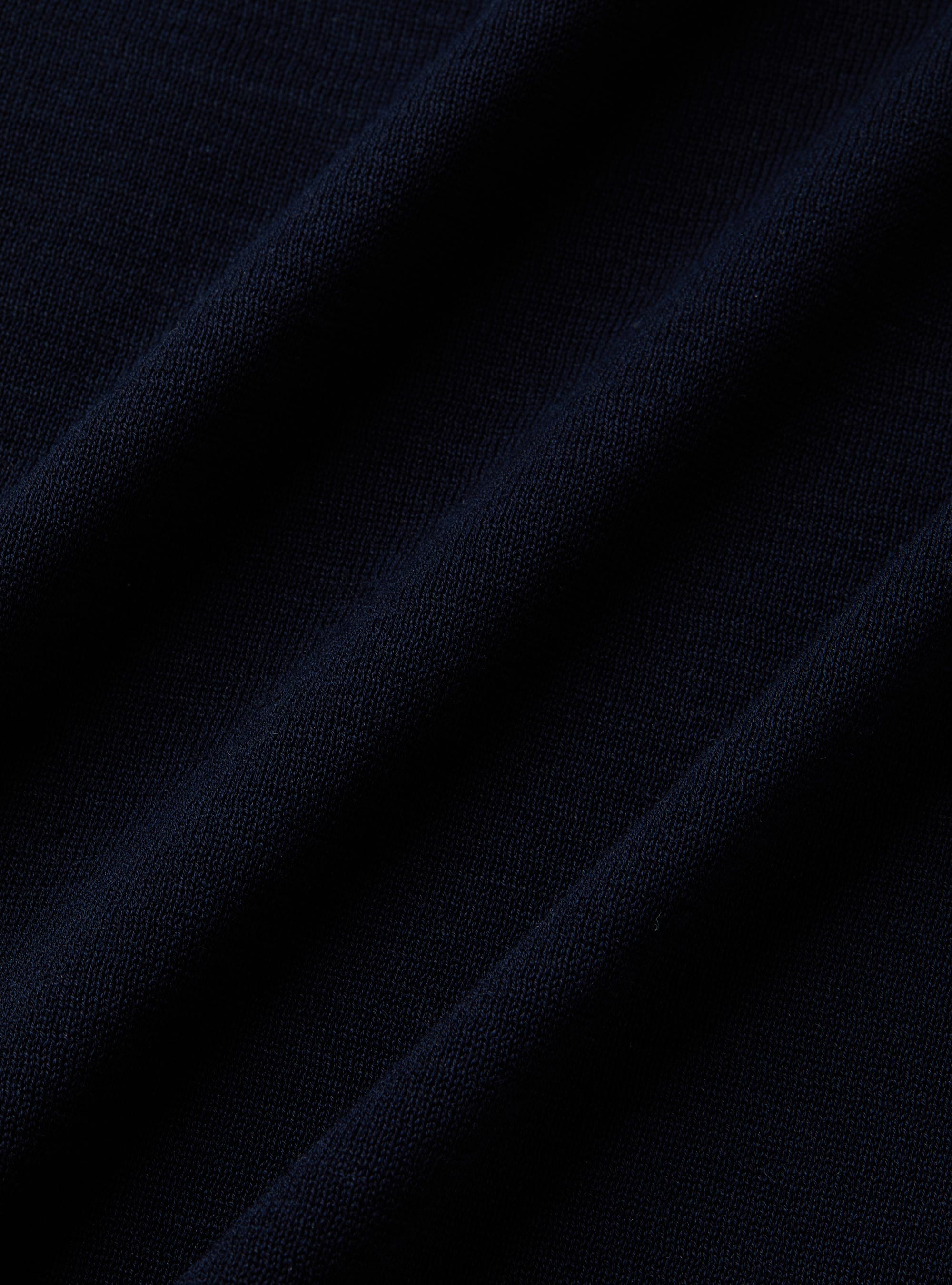 Cotton and silk polo shirt, NAVY BLUE