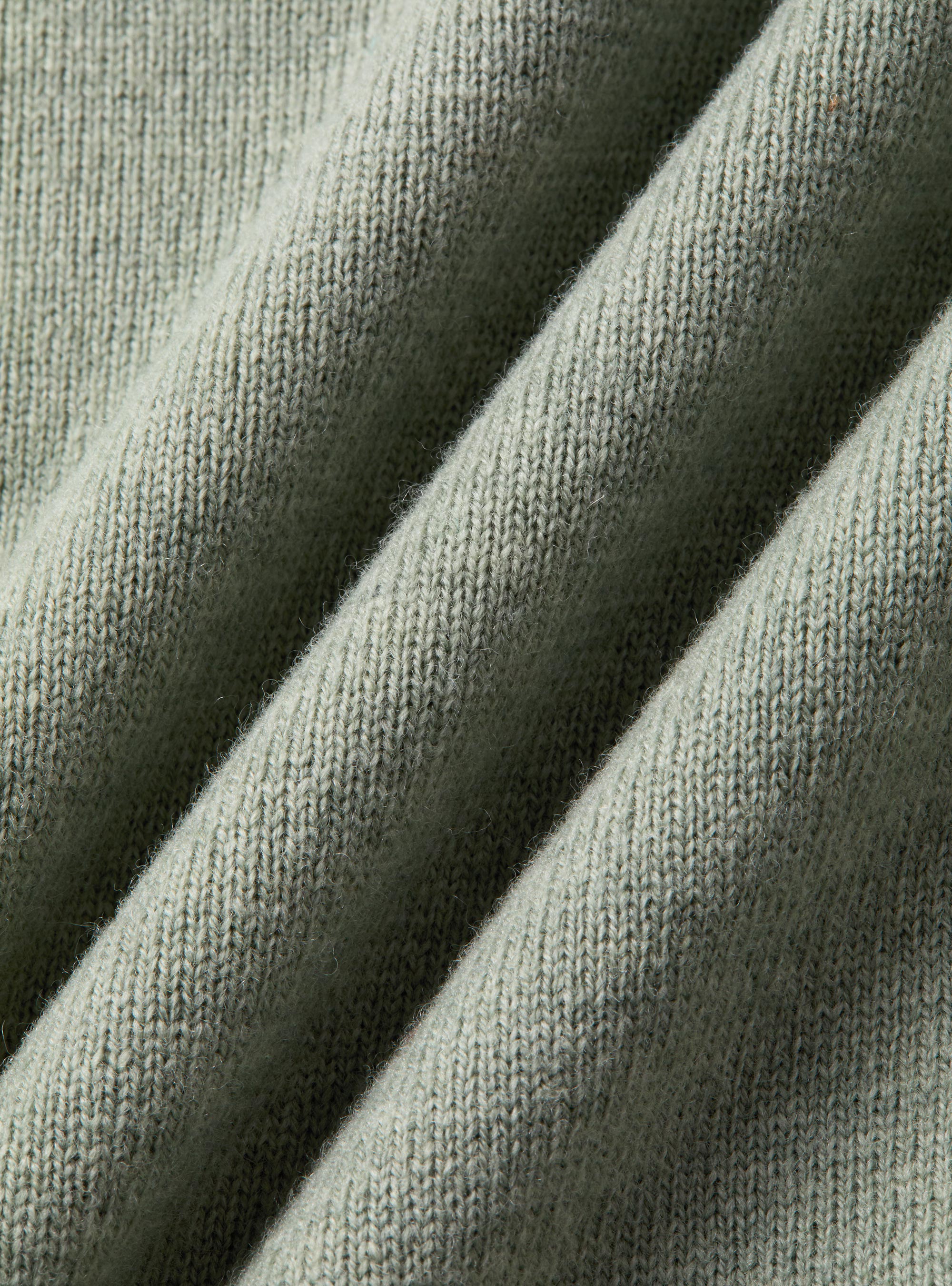 Trikot mit Rundhalsausschnitt aus Lambswool und Kaschmir, VERDE GIADA 0655C