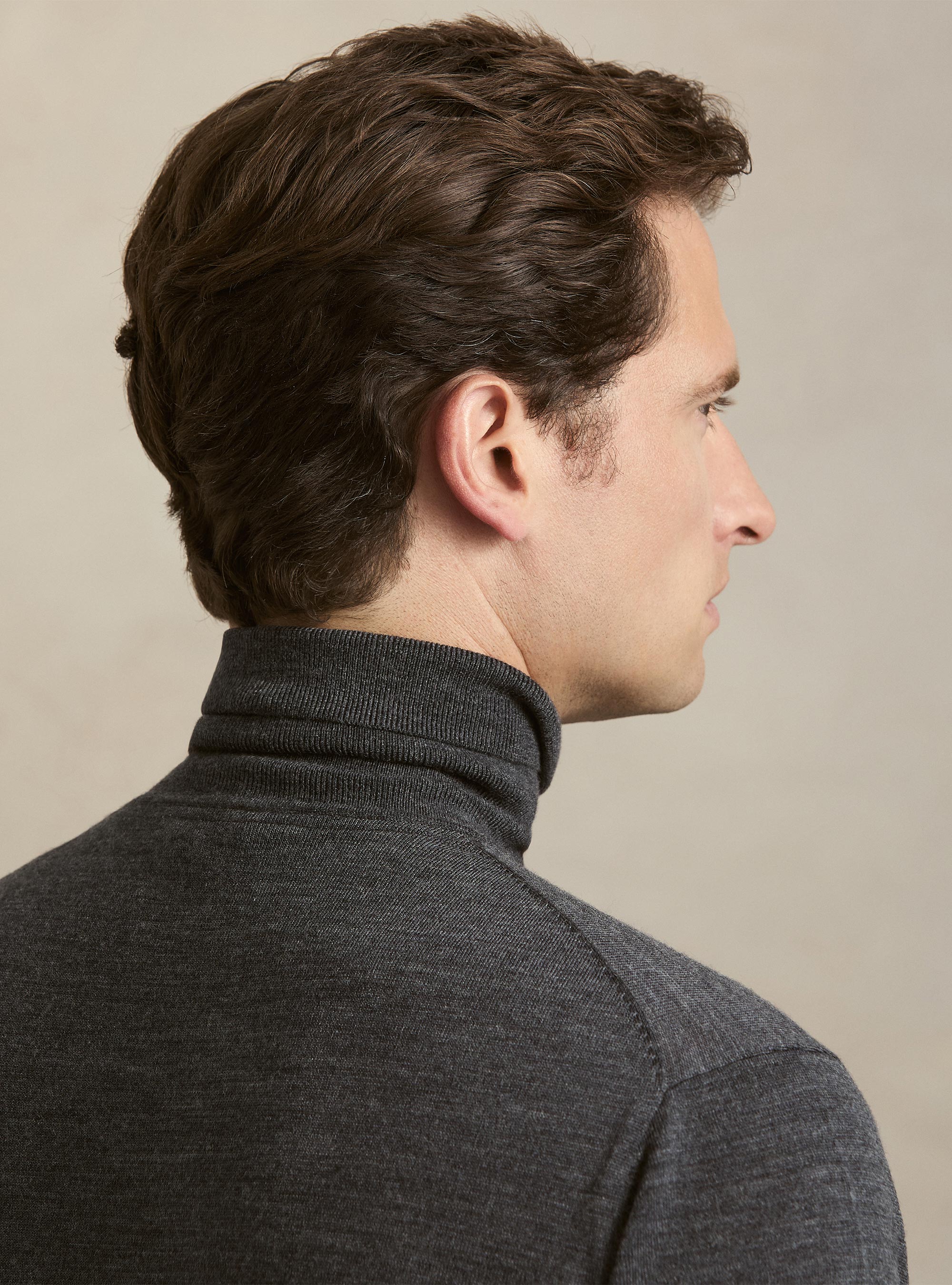 Pure extrafine merino wool turtleneck, ASPHALT GREY