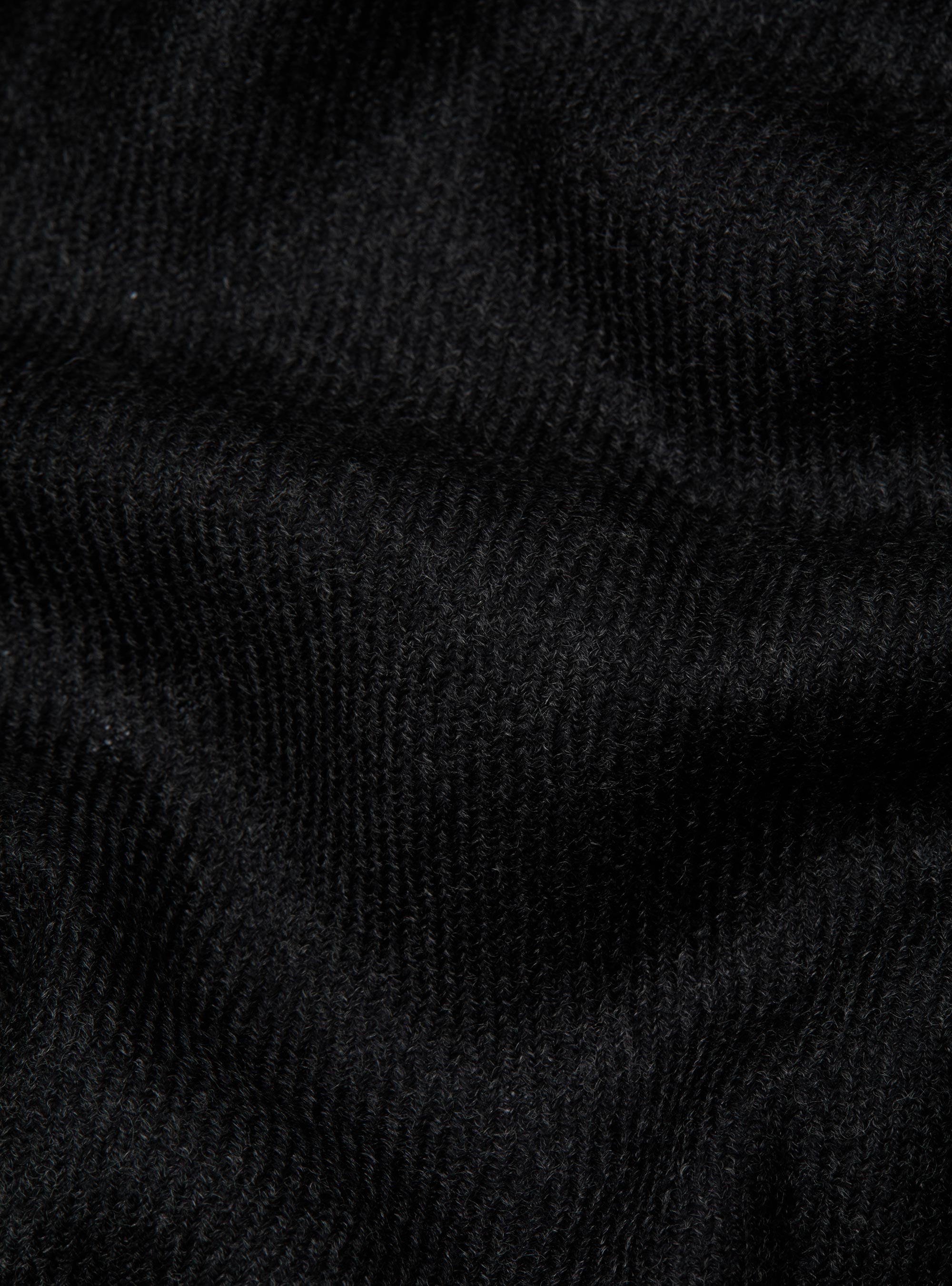 Lightweight embroidered wool scarf, ASPHALT GREY